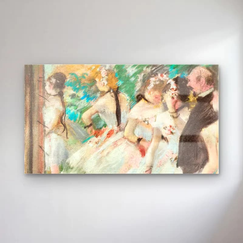 Edgar Degas – The Dance Class cam tablo — Edgar Degas – The Dance Class — empresyonist dansçılar