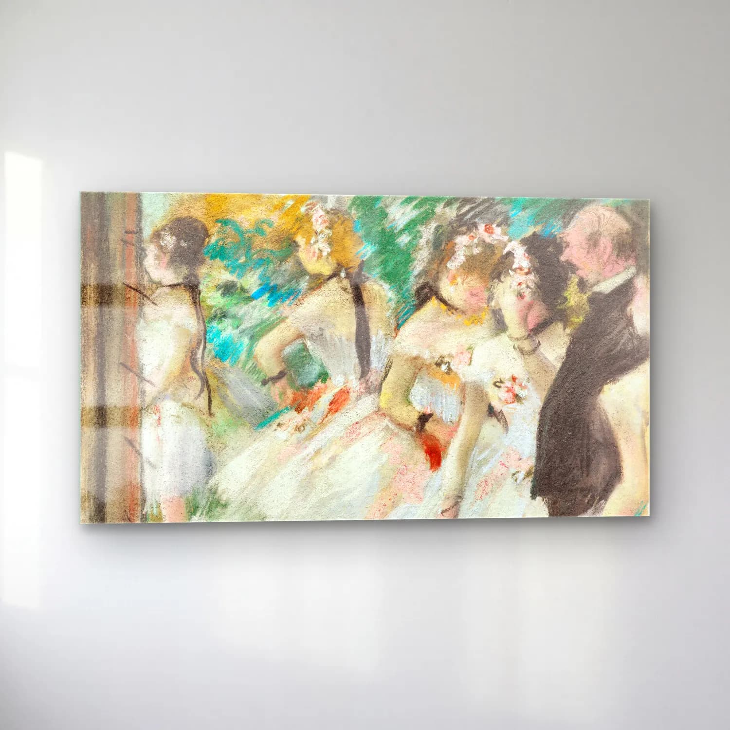 Edgar Degas – The Dance Class cam tablo — sol açıdan görünüm