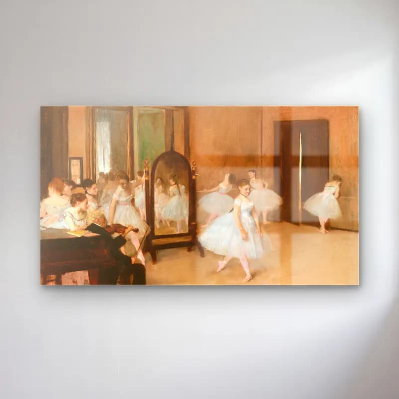 Edgar Degas – The Dancing Class cam tablo — Edgar Degas – The Dancing Class — empresyonist dansçılar