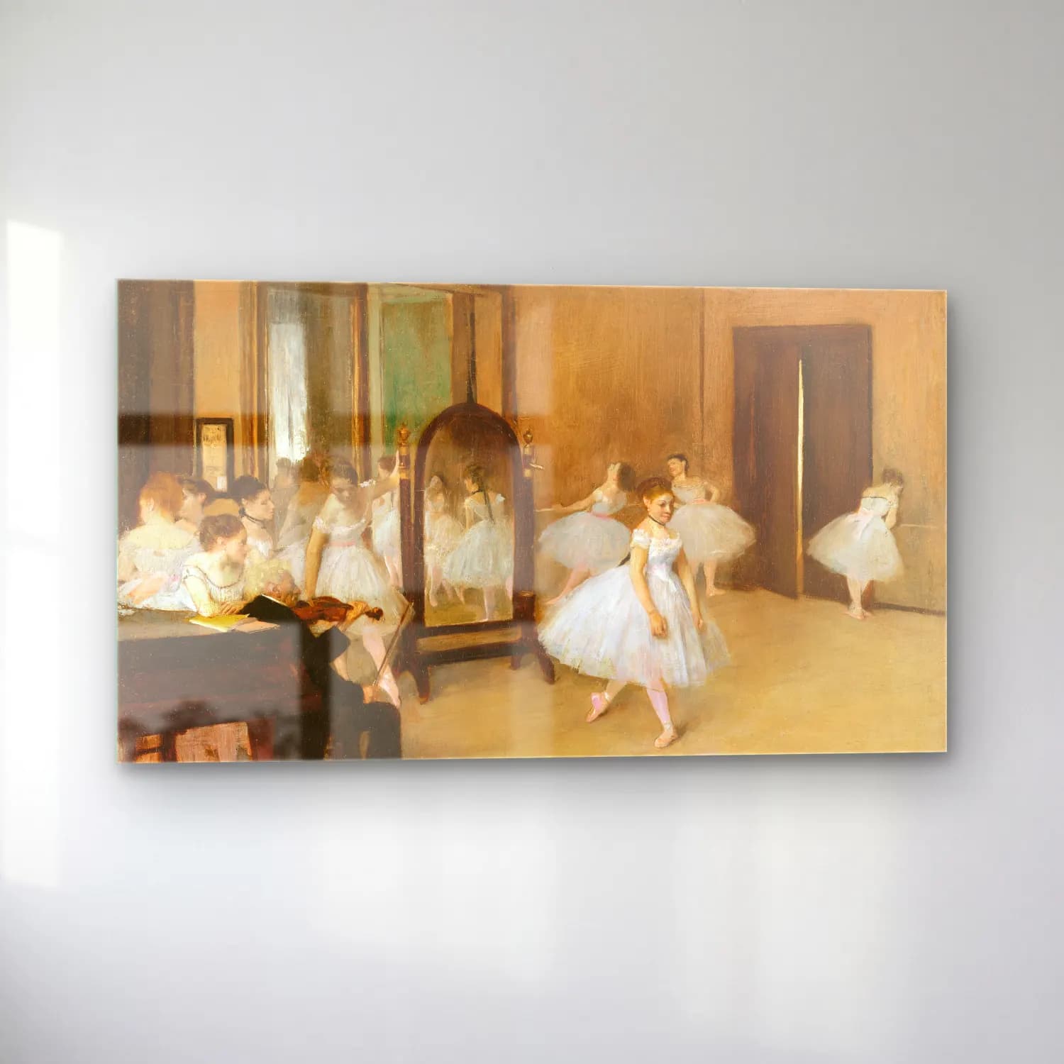 Edgar Degas – The Dancing Class cam tablo — sol açıdan görünüm