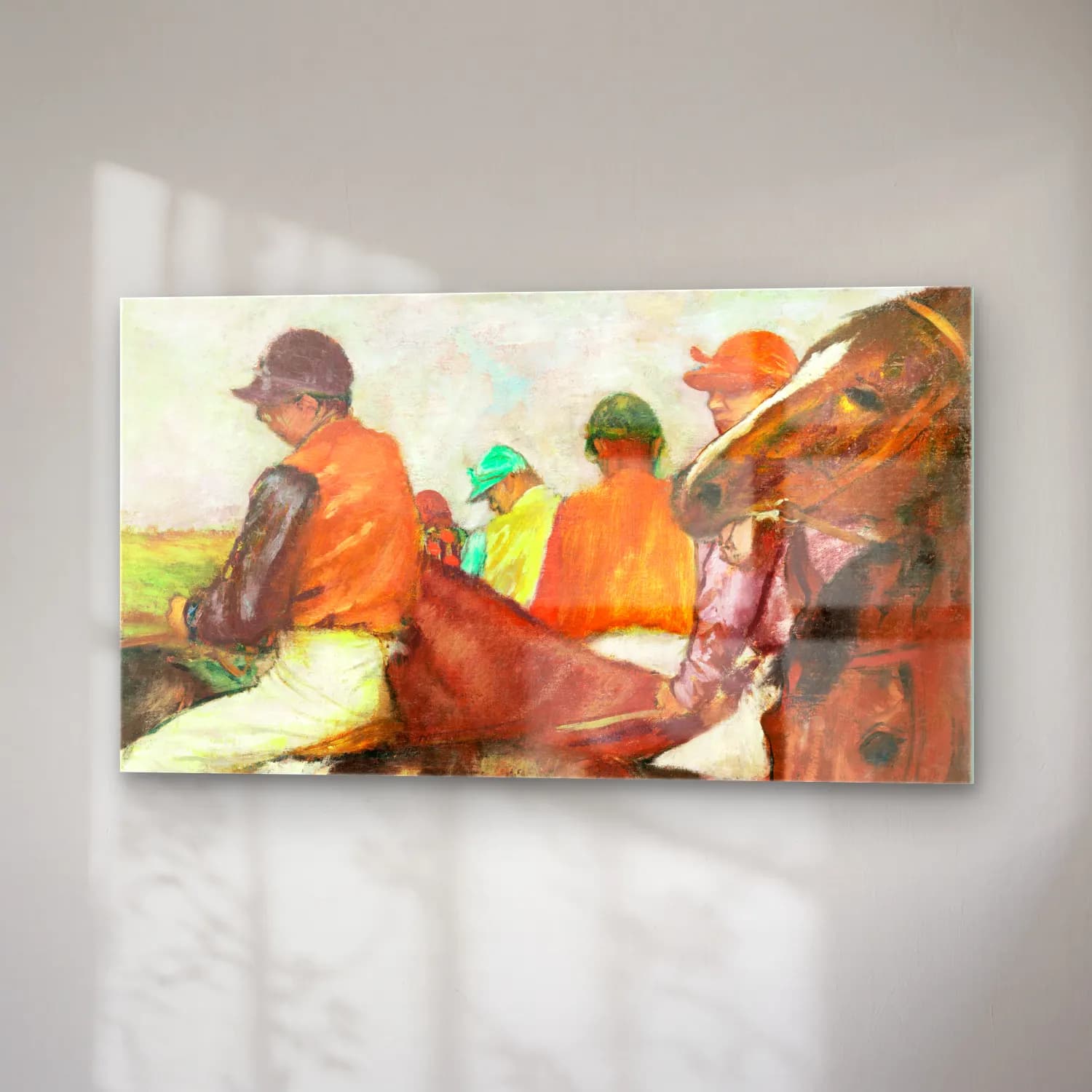 Edgar Degas – The Jockeys cam tablo — sağ açıdan görünüm