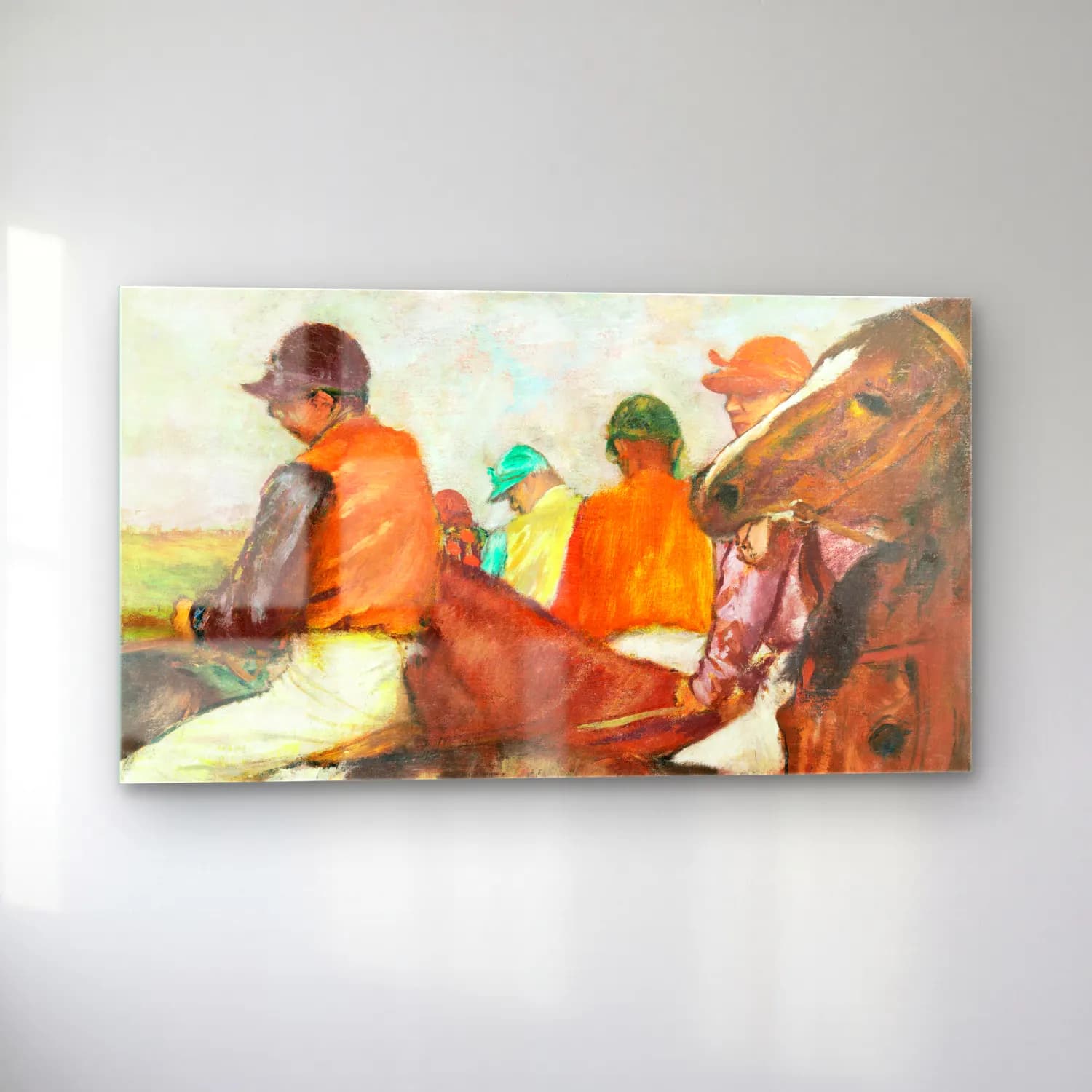 Edgar Degas – The Jockeys cam tablo — sol açıdan görünüm