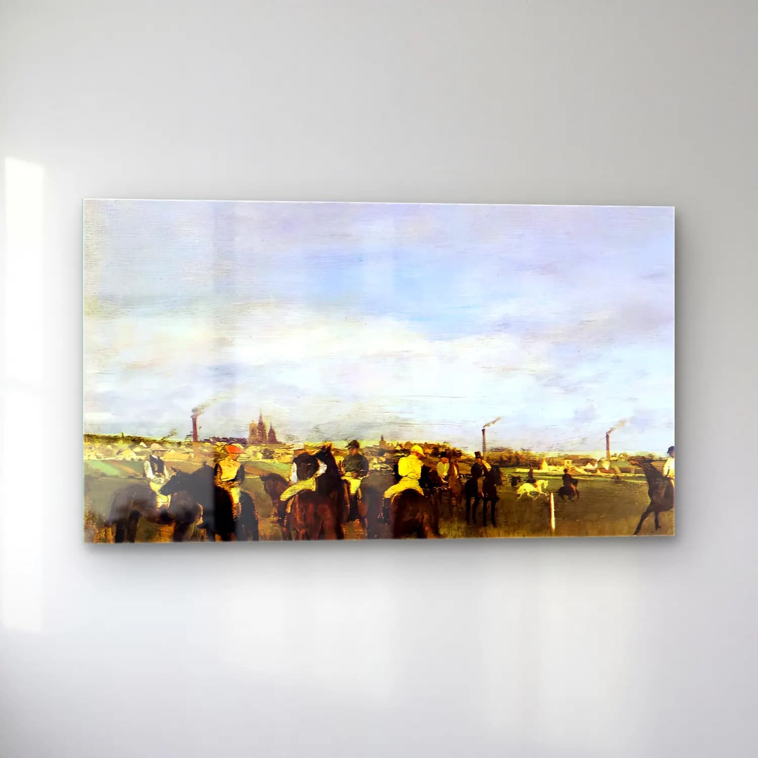 Edgar Degas – The Races. Before the Start cam tablo — sol açıdan görünüm
