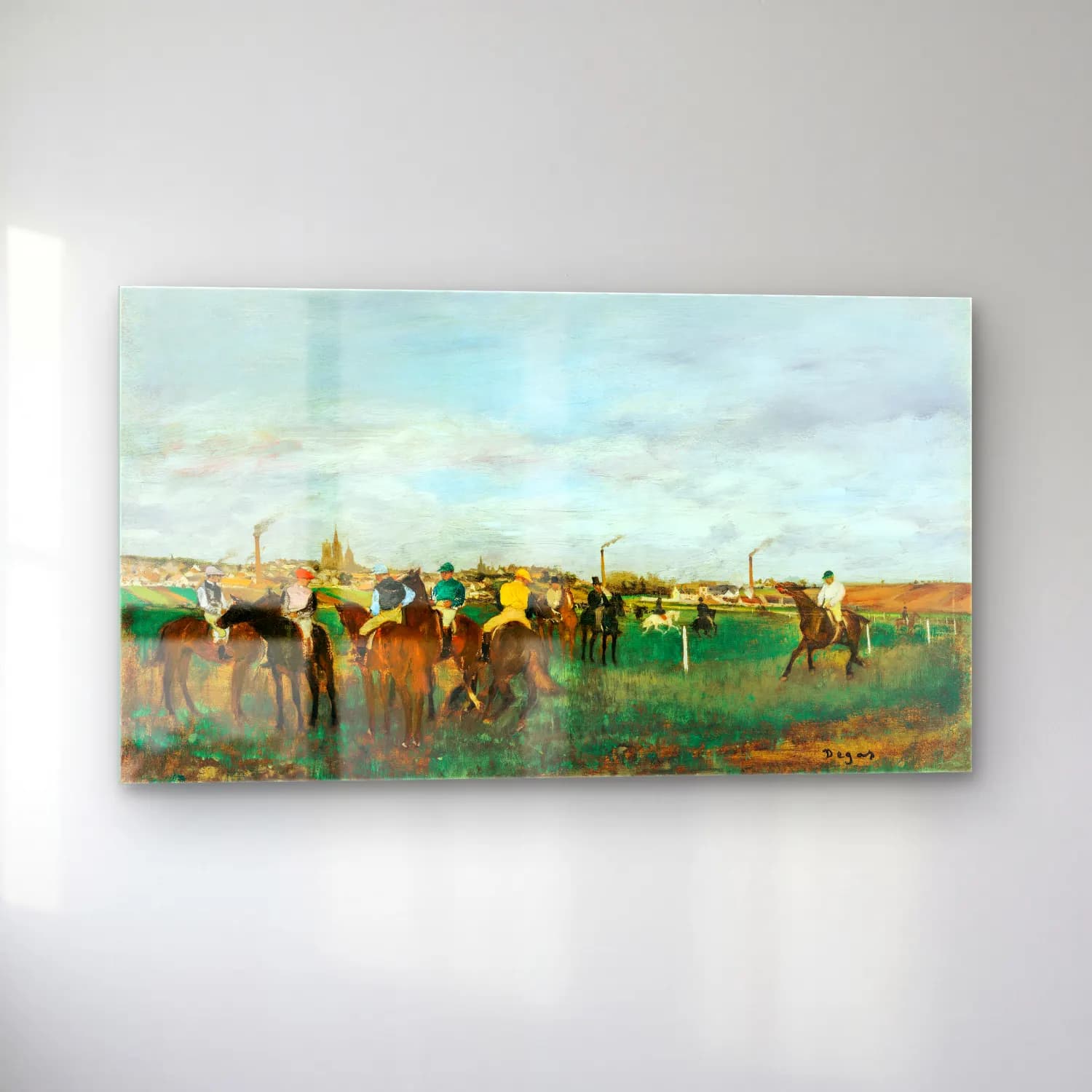 Edgar Degas – The Races cam tablo — sol açıdan görünüm