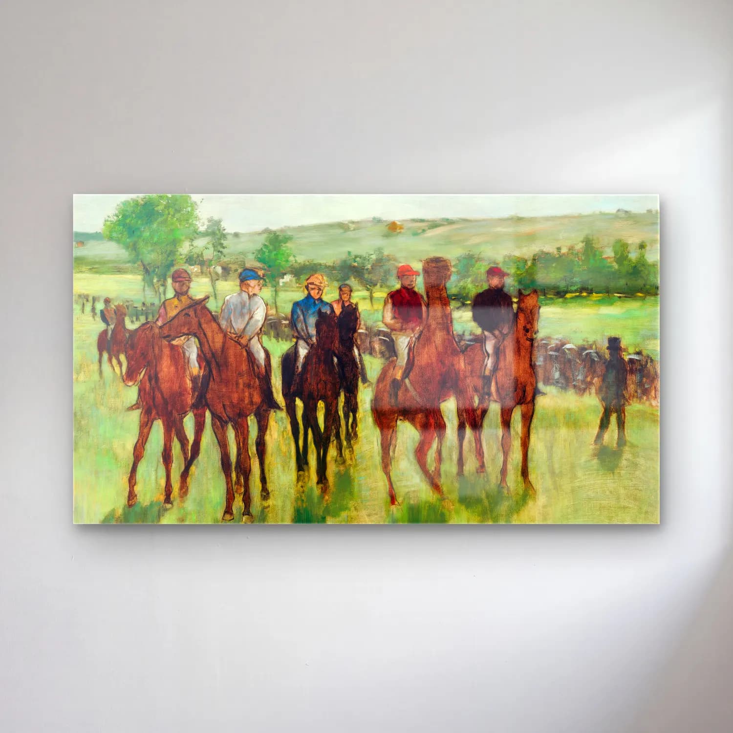 Edgar Degas – The Riders cam tablo — Edgar Degas – The Riders — empresyonist atlı