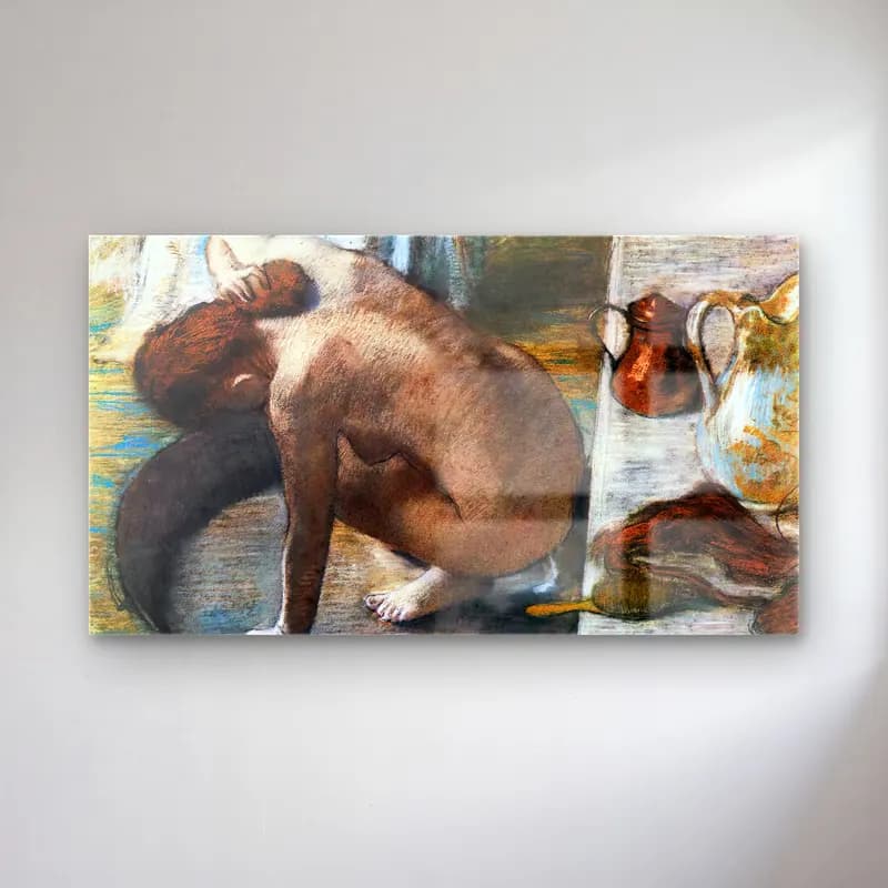 Edgar Degas – The Tub cam tablo — Edgar Degas – The Tub — empresyonist figür çalışması