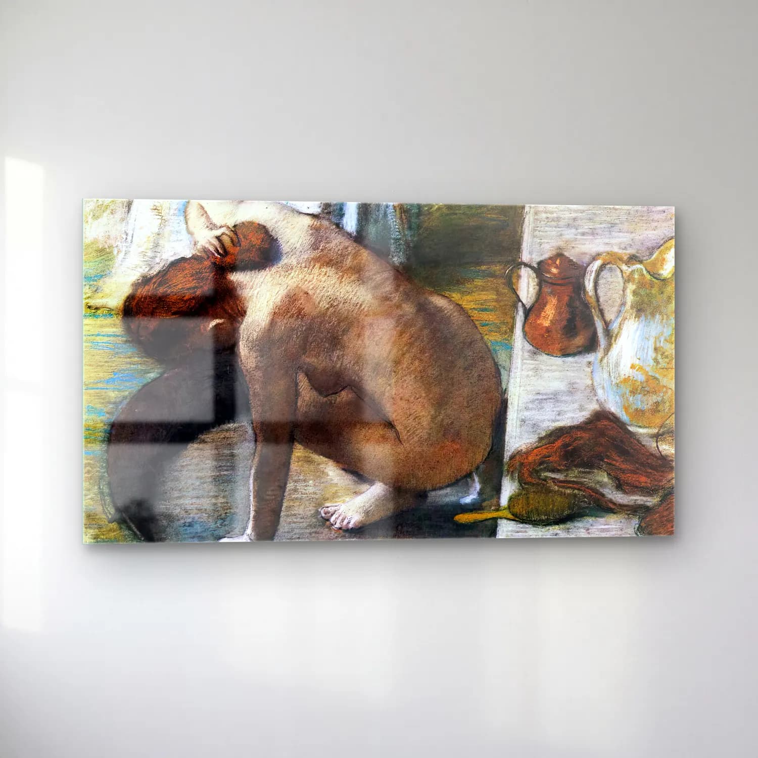 Edgar Degas – The Tub cam tablo — sol açıdan görünüm