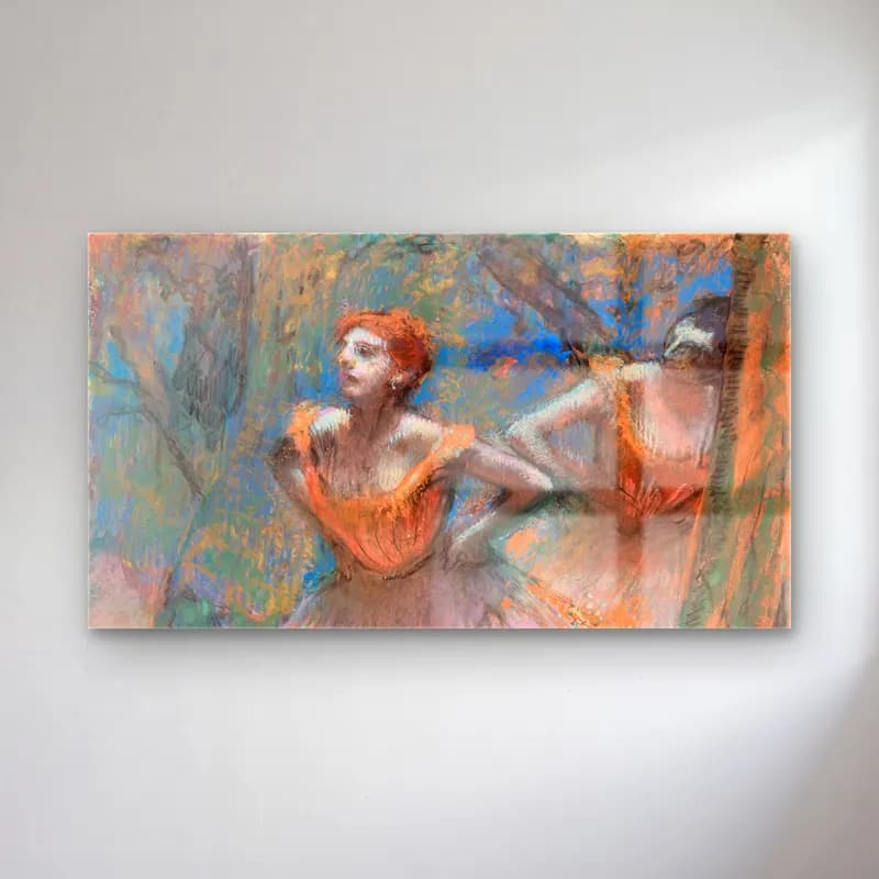 Edgar Degas – Two Dancers cam tablo — Edgar Degas – Two Dancers — empresyonist dansçılar