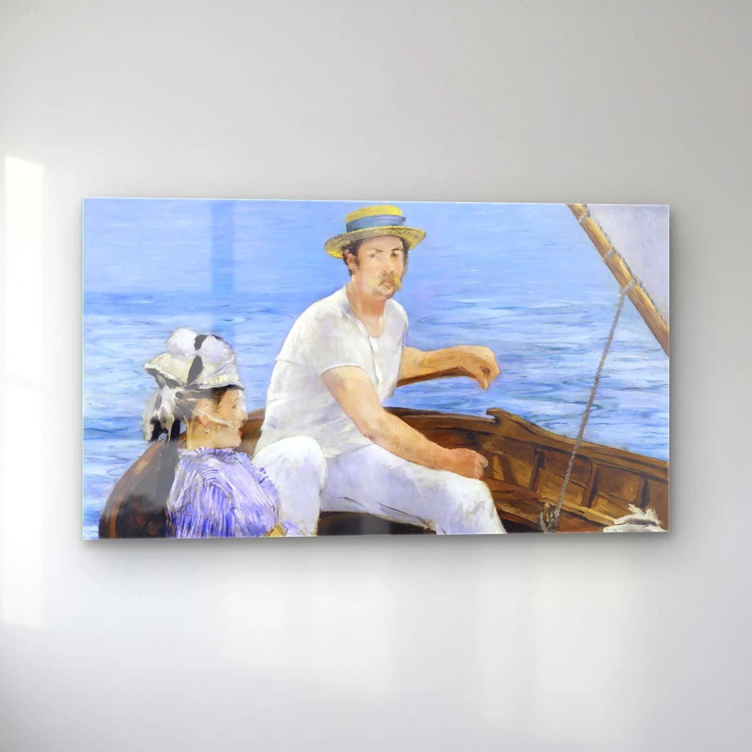 Edouard Manet – Boating cam tablo — sol açıdan görünüm