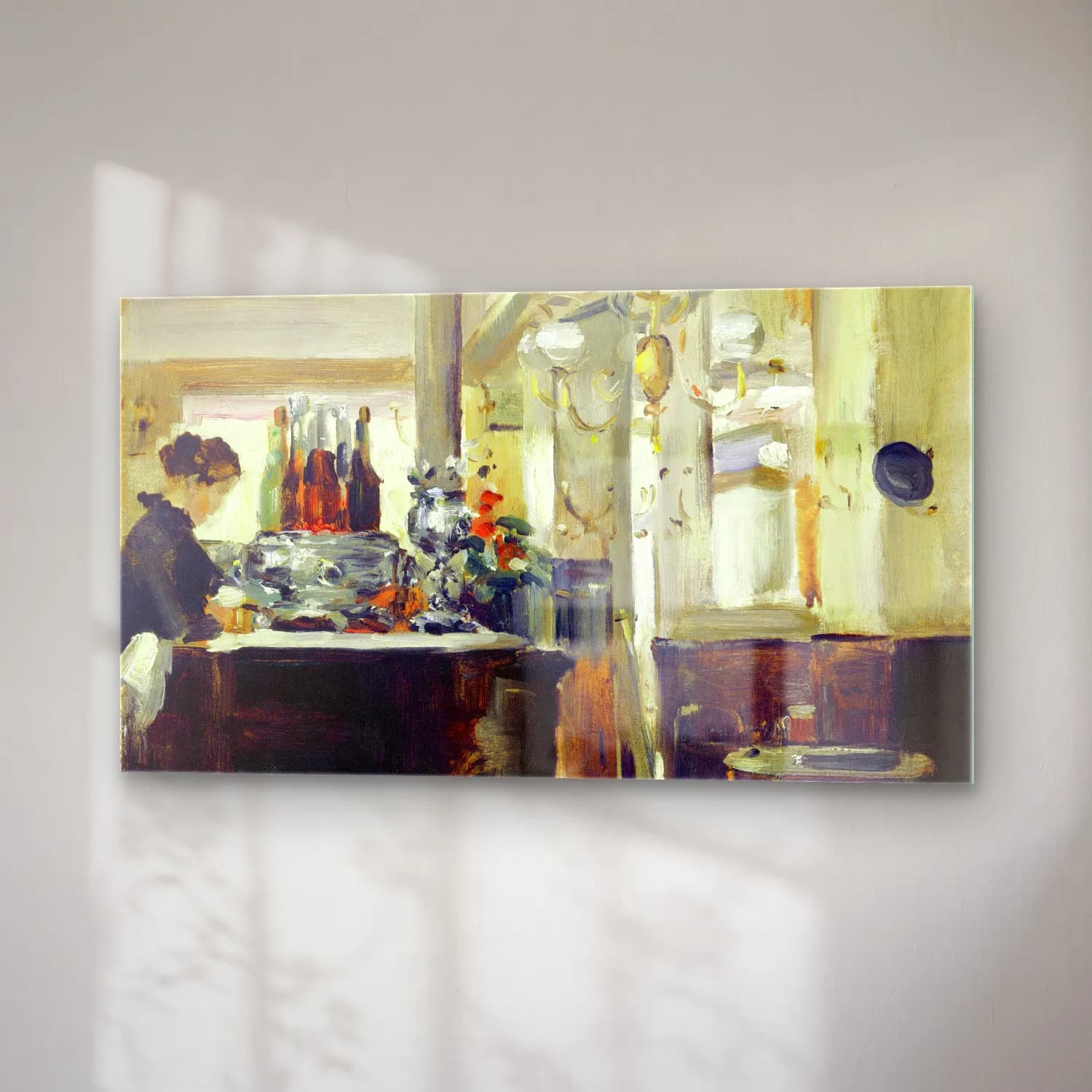 Edouard Manet – Bon Bock Cafe cam tablo — sağ açıdan görünüm
