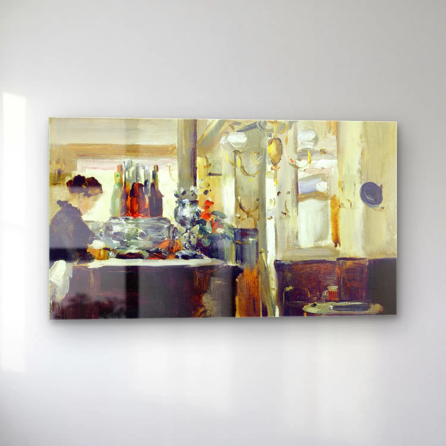 Edouard Manet – Bon Bock Cafe cam tablo — sol açıdan görünüm
