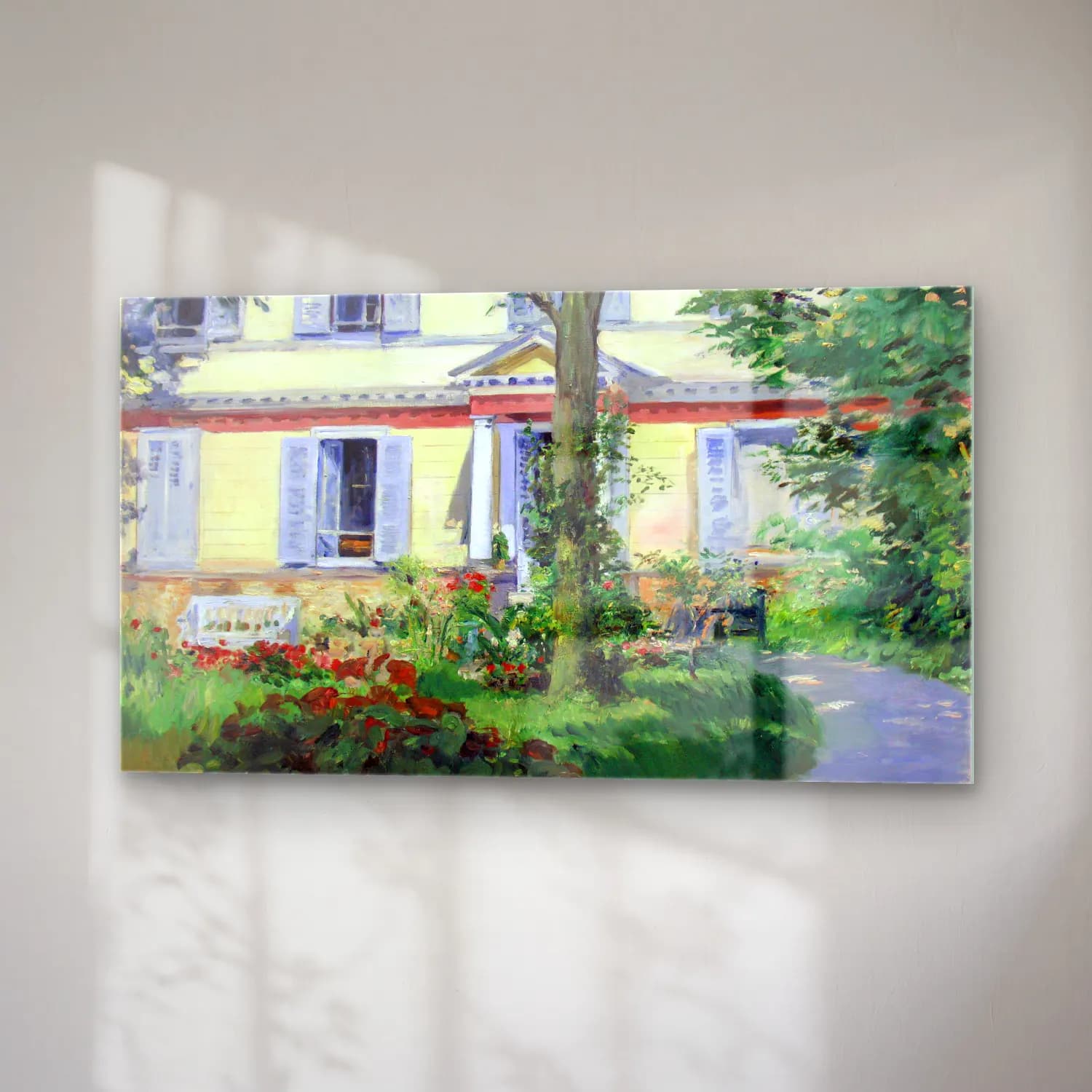 Edouard Manet – Country house in Rueil cam tablo — sağ açıdan görünüm