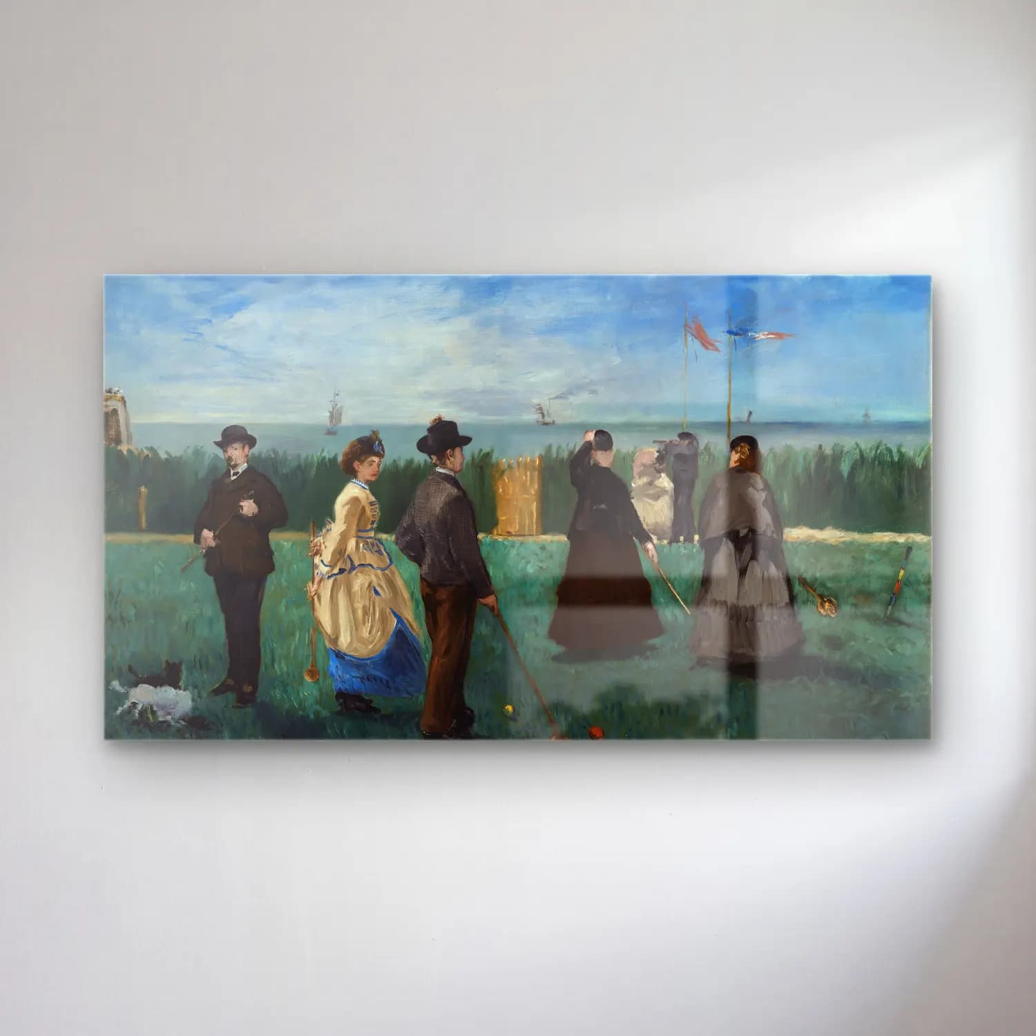 Edouard Manet – Croquet at Boulogne cam tablo — Edouard Manet – Croquet at Boulogne — empresyonist golf