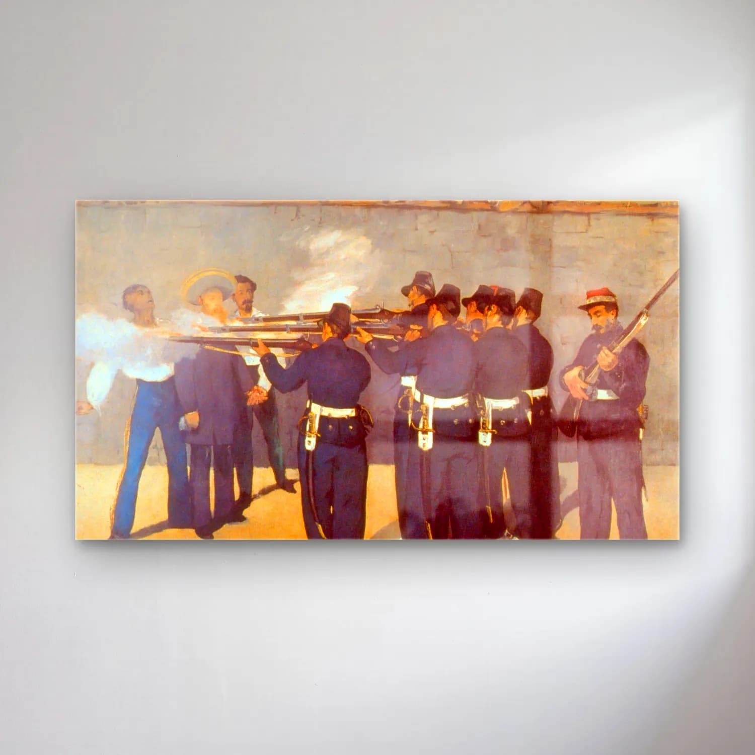 Edouard Manet – Execution cam tablo — Edouard Manet – Execution — empresyonist savaş sahnesi