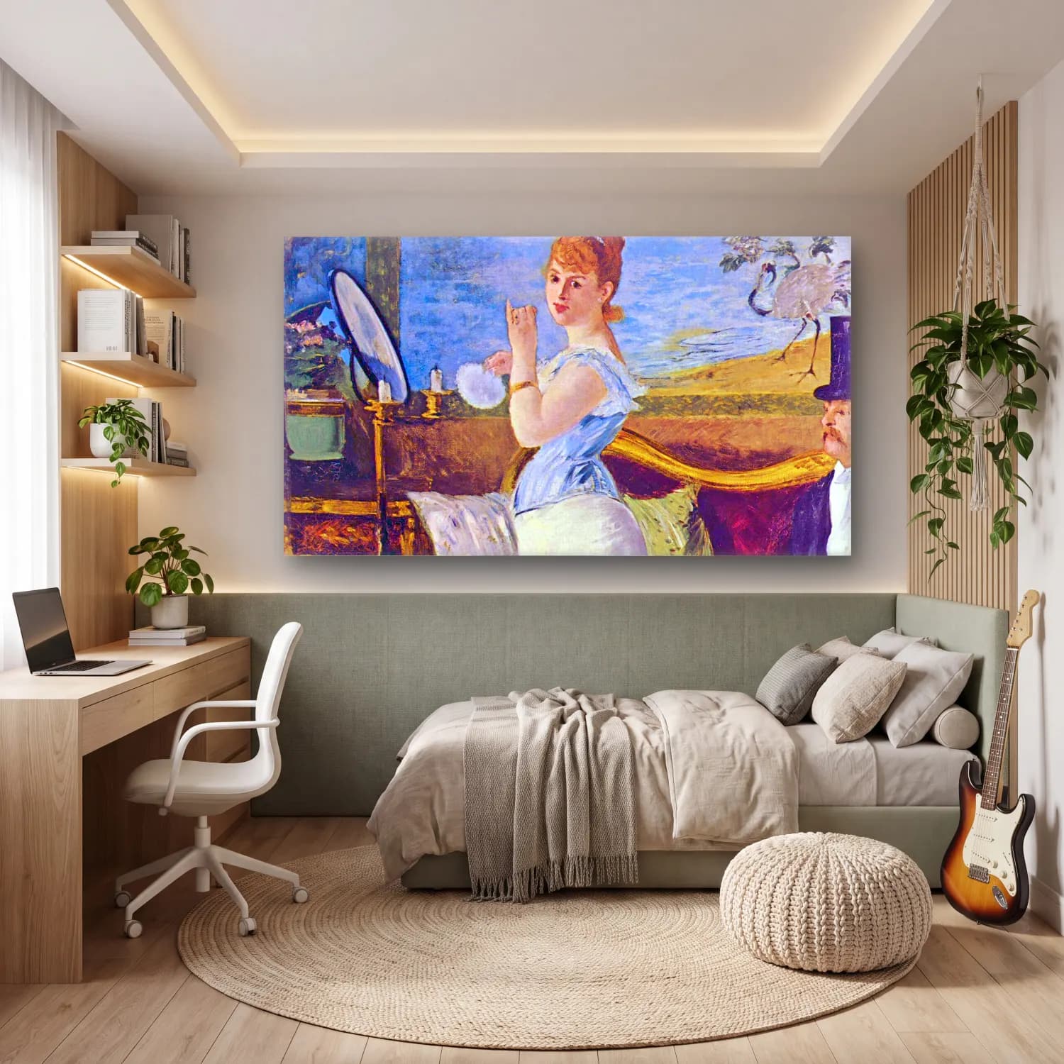 Edouard Manet – Nana cam tablo — genç odasında