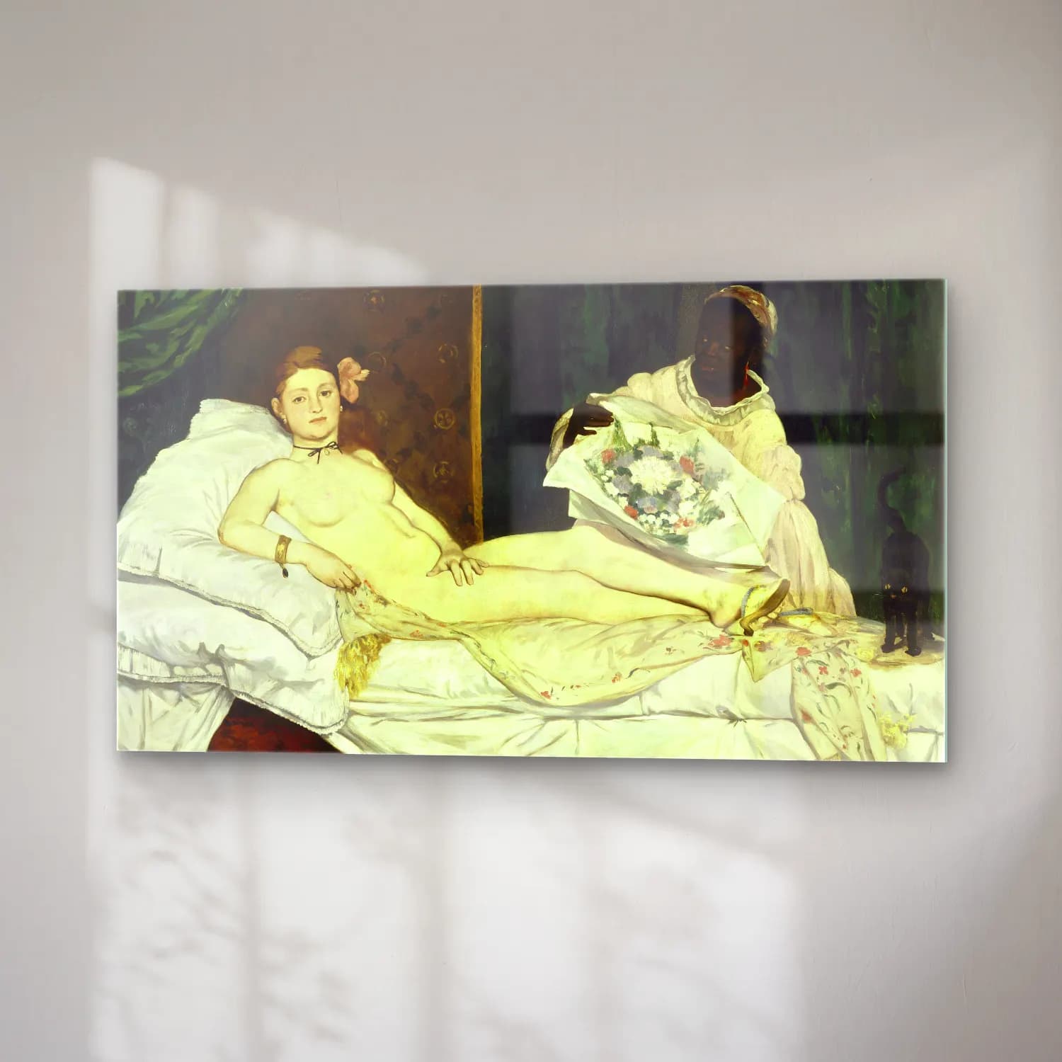 Edouard Manet – Olympia cam tablo — sağ açıdan görünüm