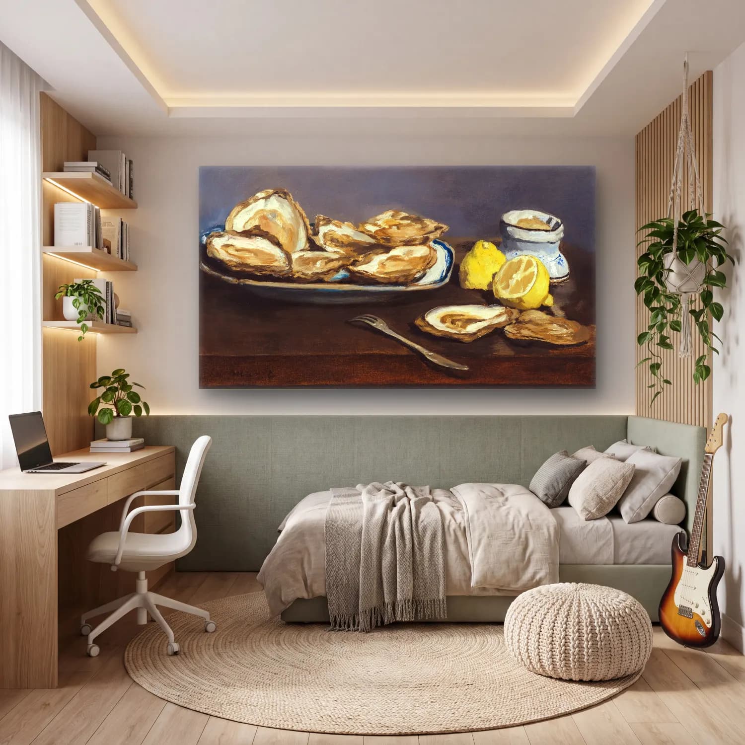 Edouard Manet – Oysters cam tablo — genç odasında