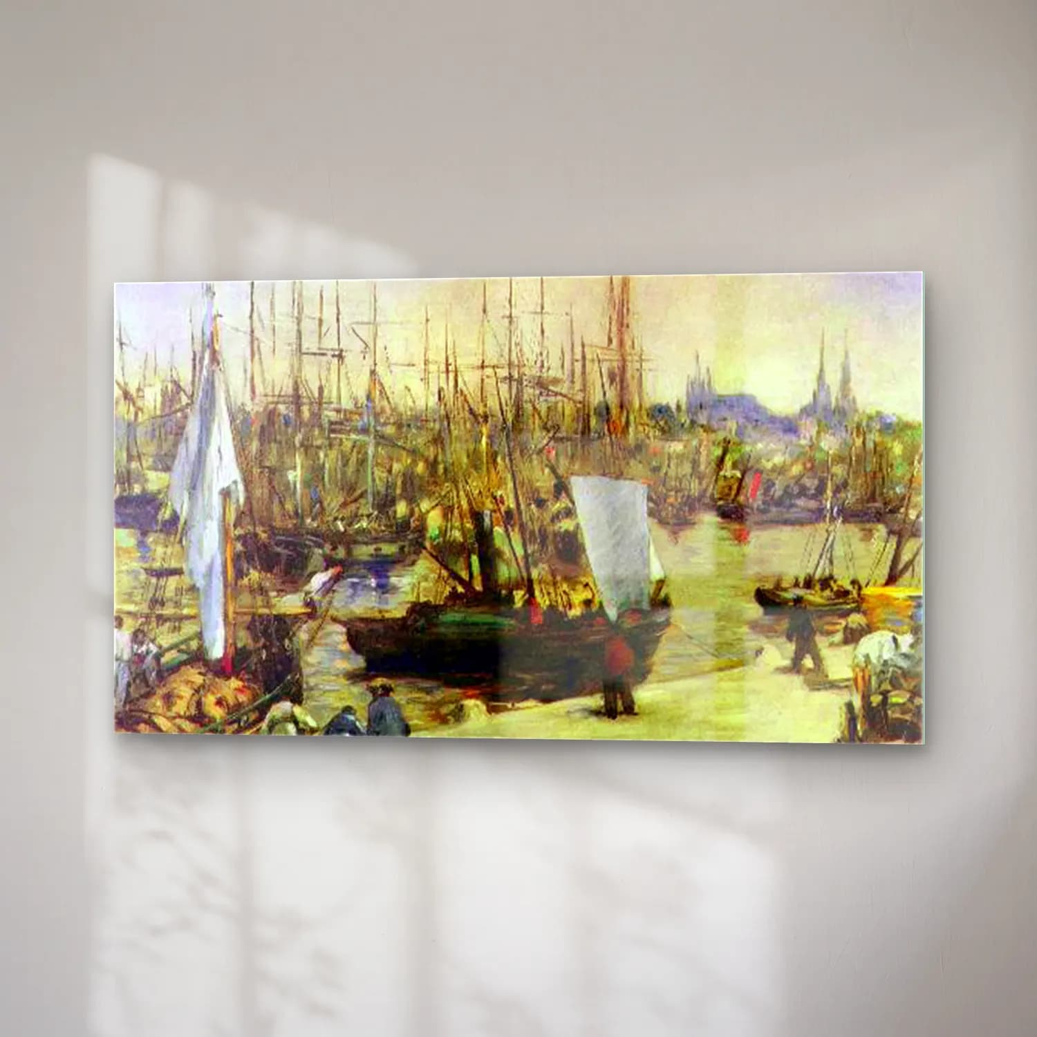 Edouard Manet – Port of Bordeaux cam tablo — sağ açıdan görünüm