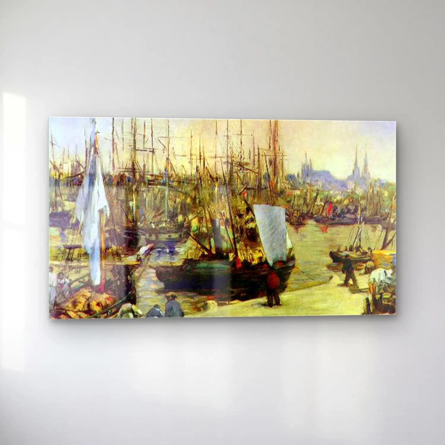 Edouard Manet – Port of Bordeaux cam tablo — sol açıdan görünüm