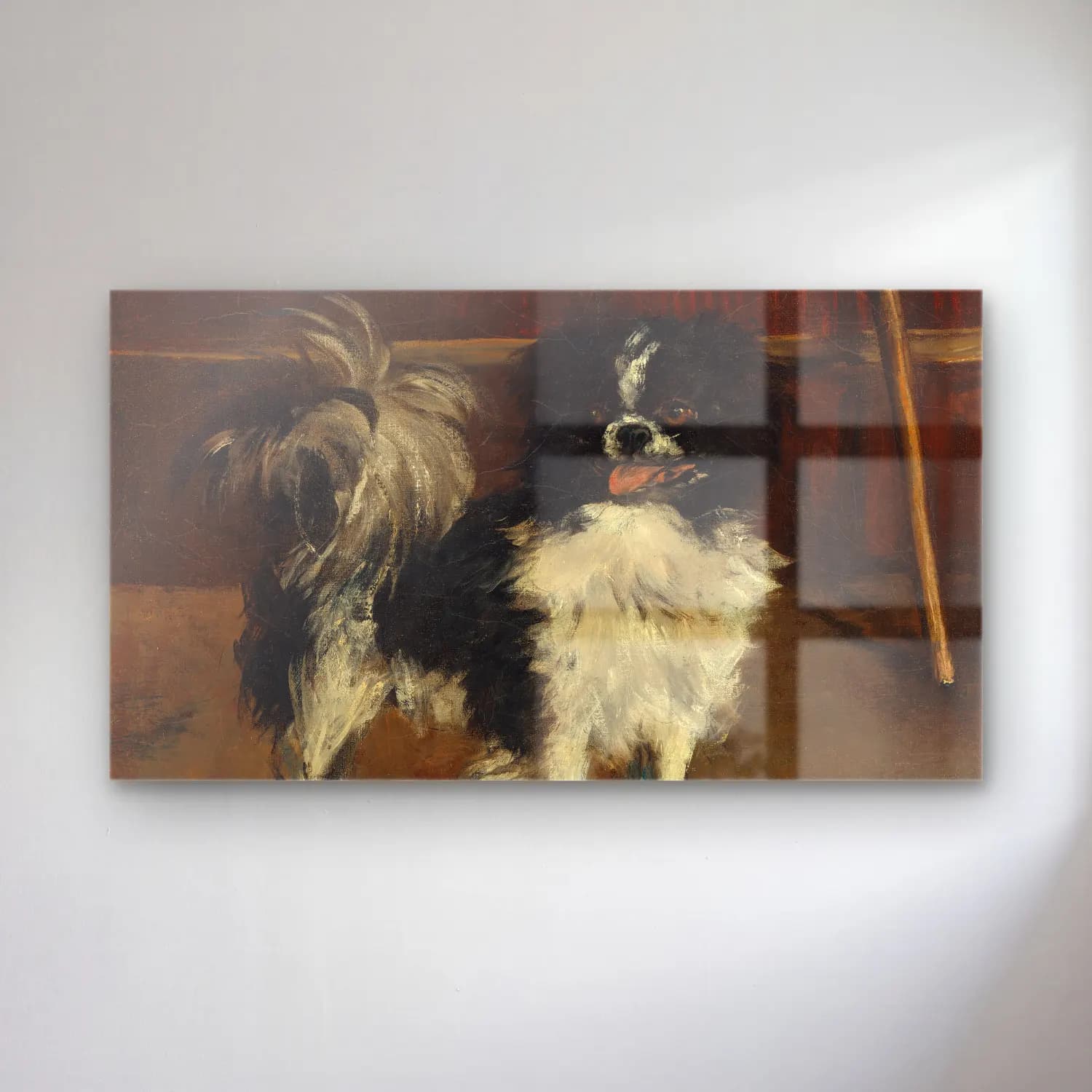 Edouard Manet – Tama Édouard Manet cam tablo — Edouard Manet – Tama Édouard Manet — yağlı boya köpek