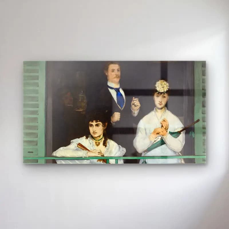 Edouard Manet – The Balcony Edouard Manet cam tablo — Edouard Manet – The Balcony Edouard Manet — empresyonist tenis