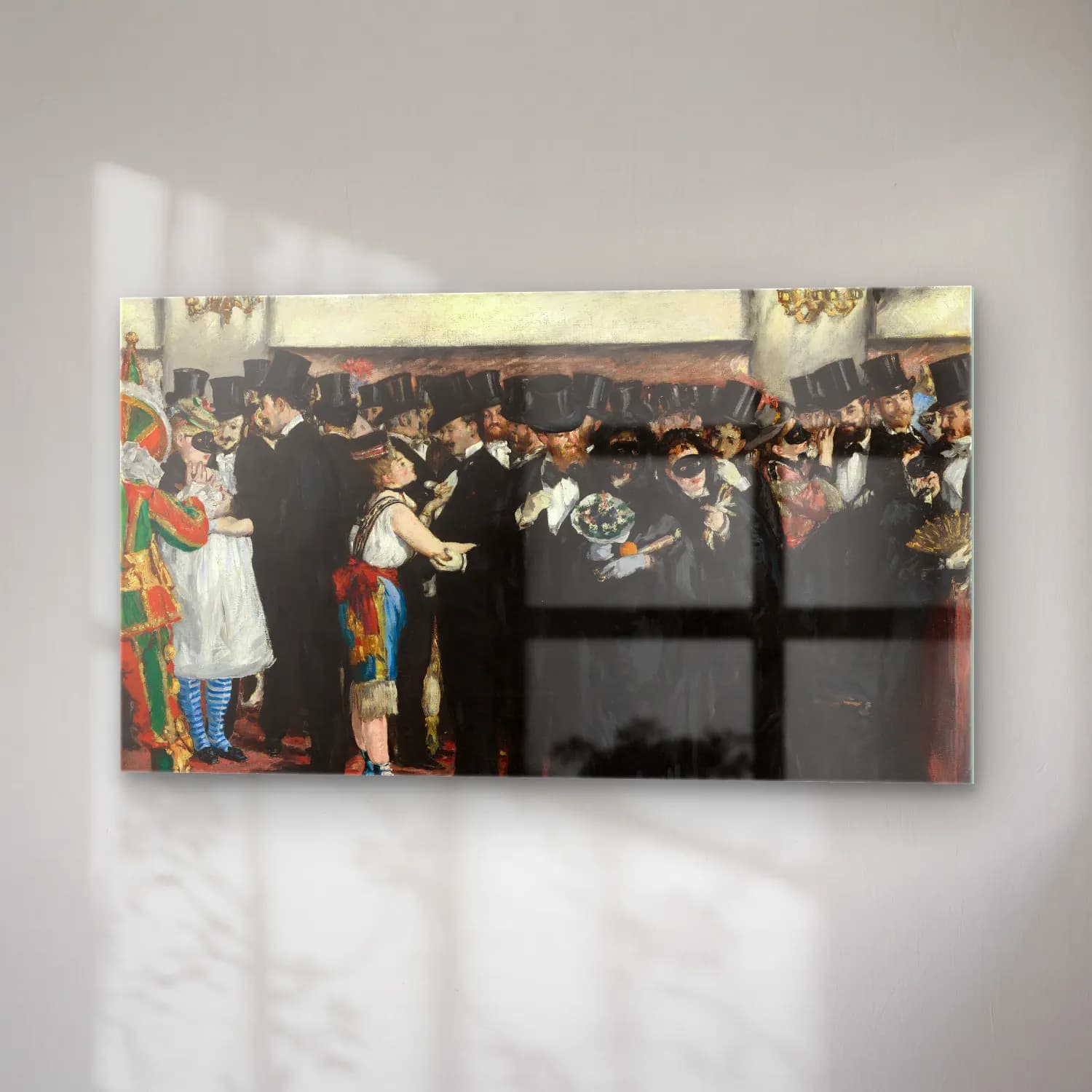 Edouard Manet – The Masked Ball Edouard Manet cam tablo — sağ açıdan görünüm