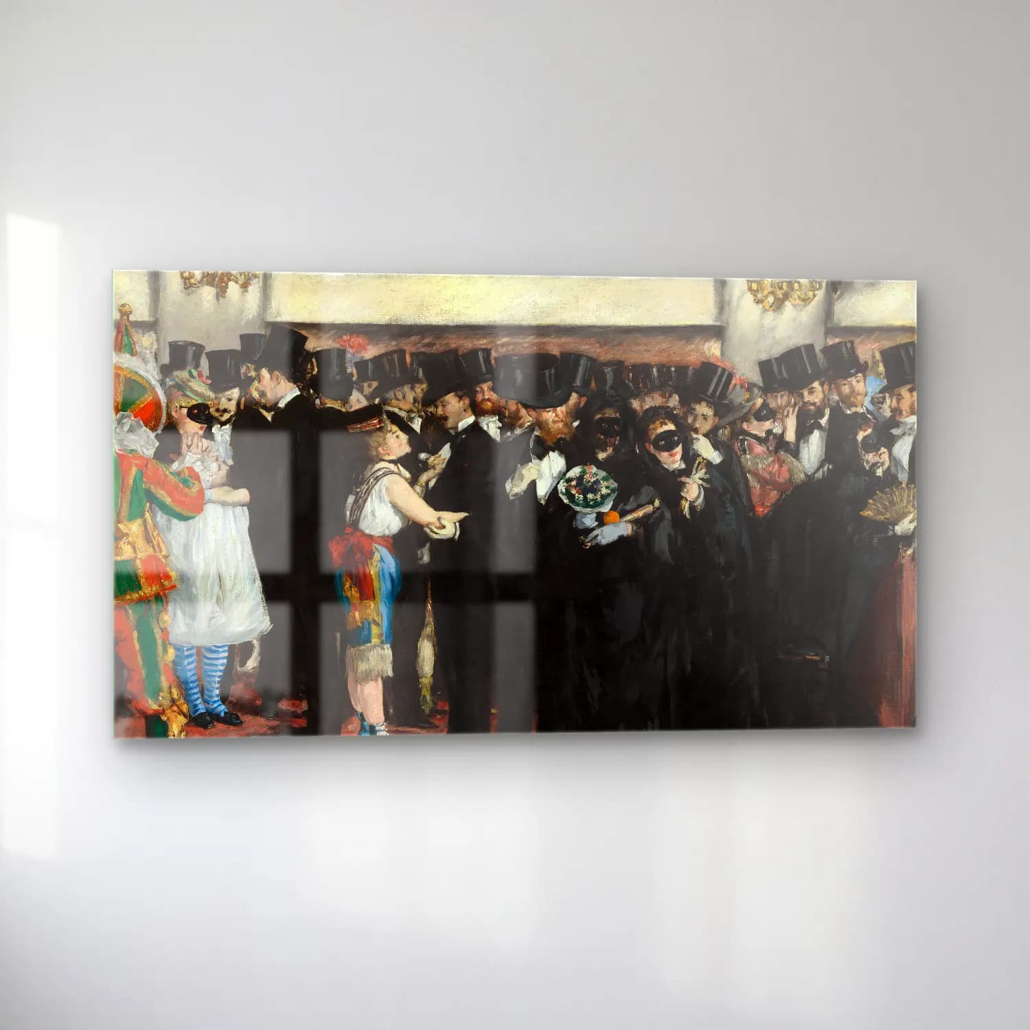 Edouard Manet – The Masked Ball Edouard Manet cam tablo — sol açıdan görünüm