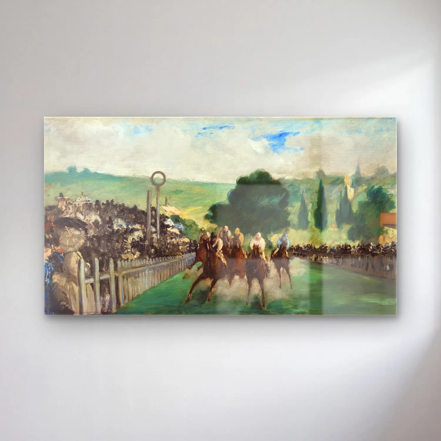 Edouard Manet – The Races at Longchamp cam tablo — Edouard Manet – The Races at Longchamp — empresyonist atlı