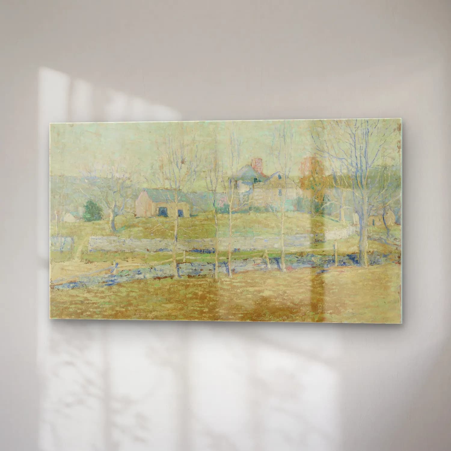 Ernest Lawson – An Abandoned Farm cam tablo — sağ açıdan görünüm