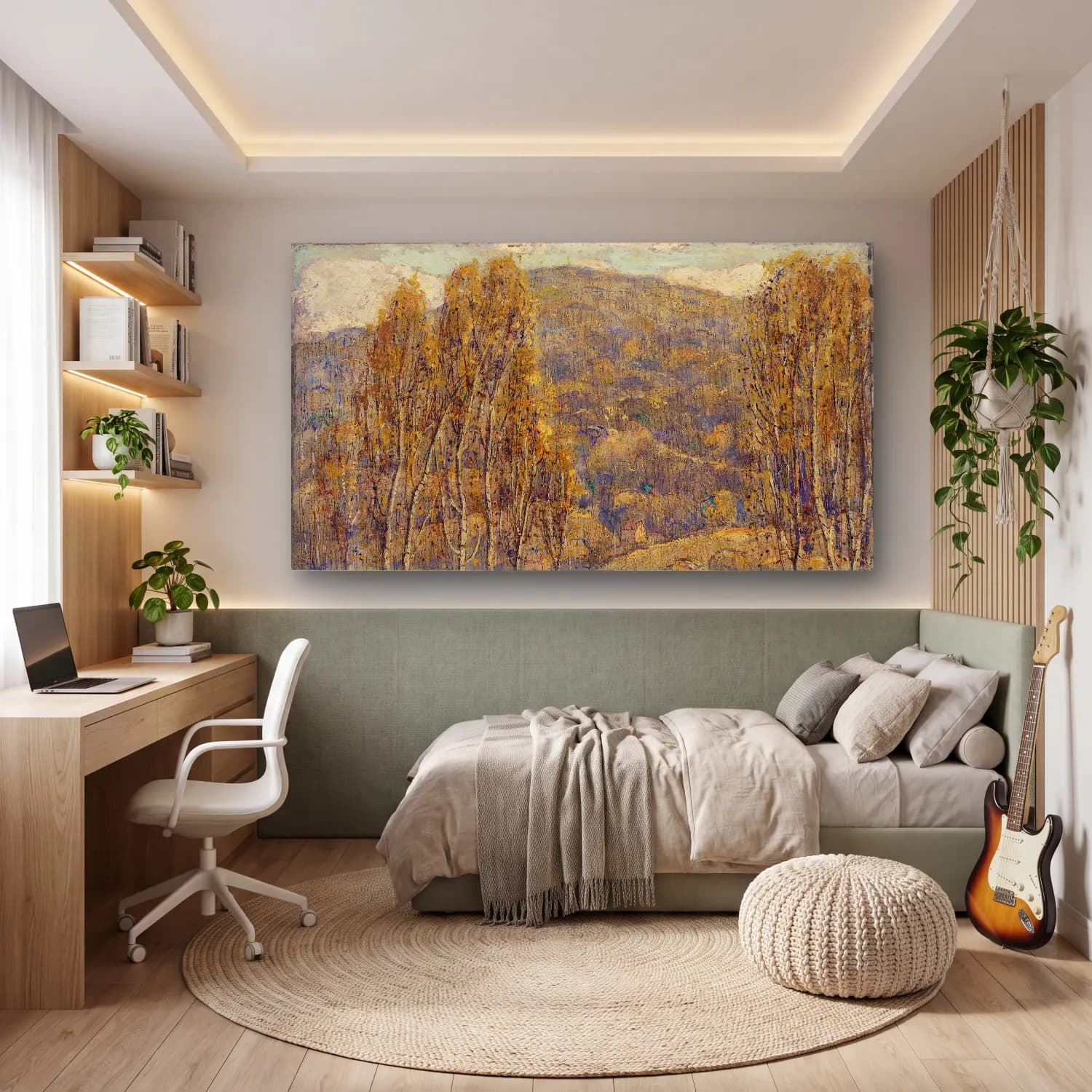 Ernest Lawson – Beeches cam tablo — genç odasında