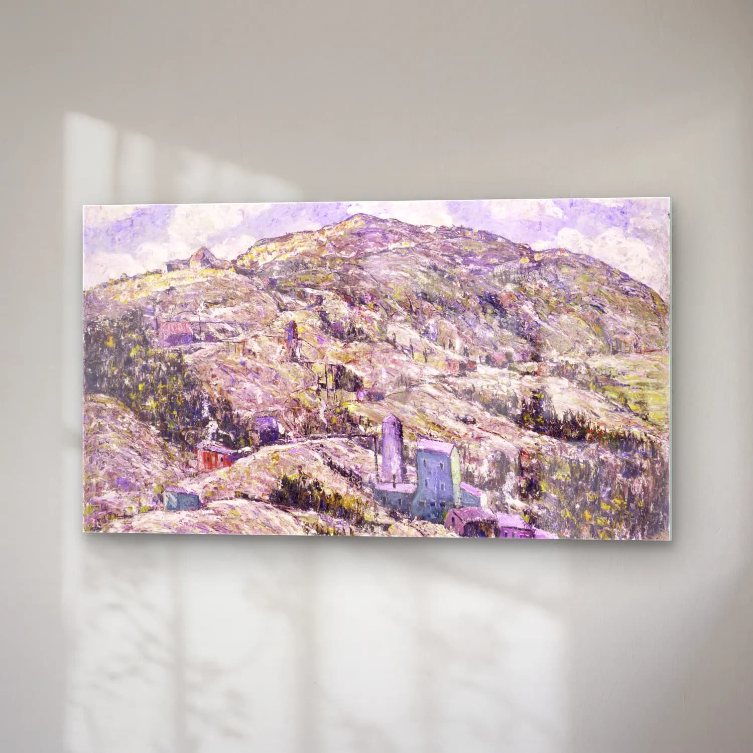 Ernest Lawson – Gold Mining, Cripple Creek cam tablo — sağ açıdan görünüm