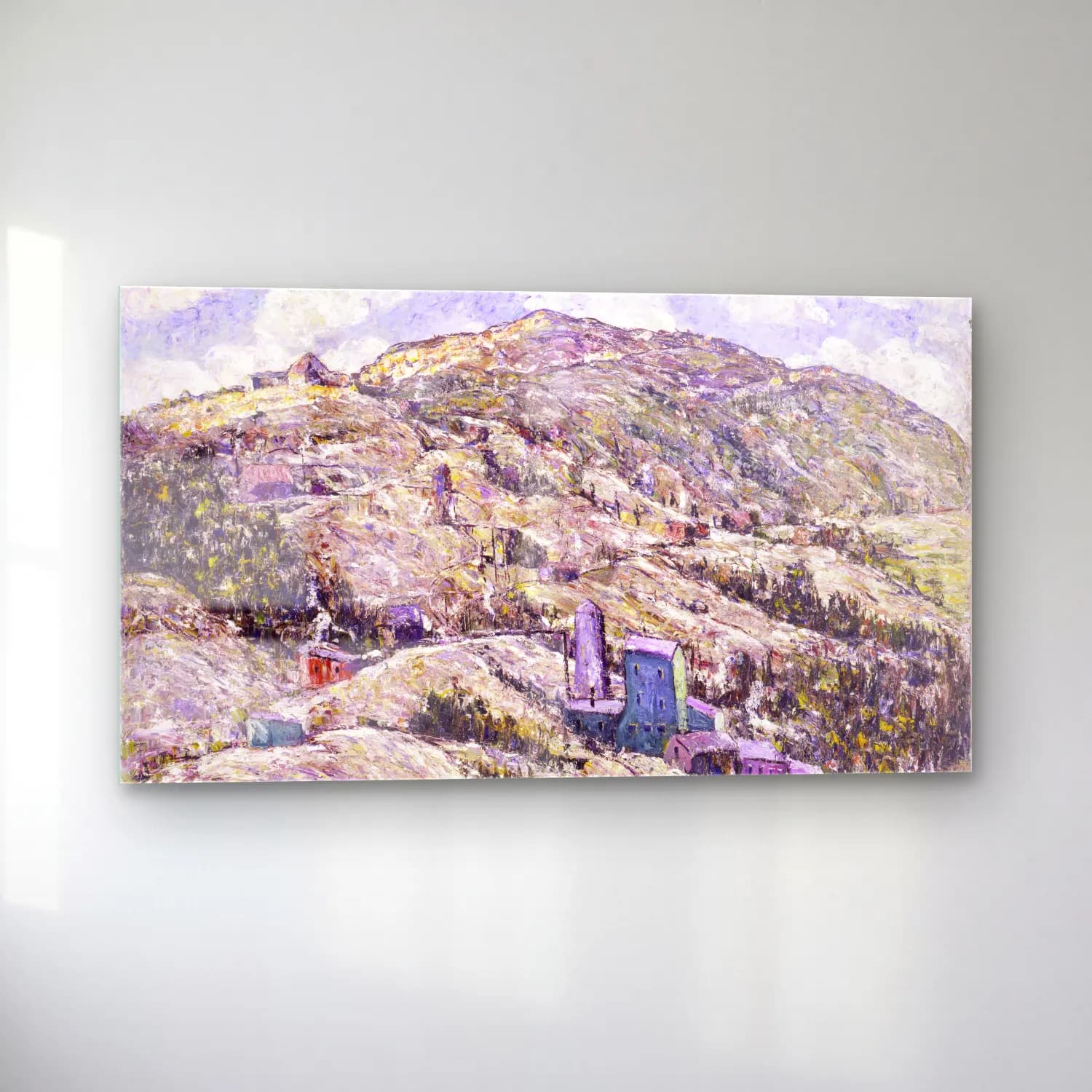 Ernest Lawson – Gold Mining, Cripple Creek cam tablo — sol açıdan görünüm