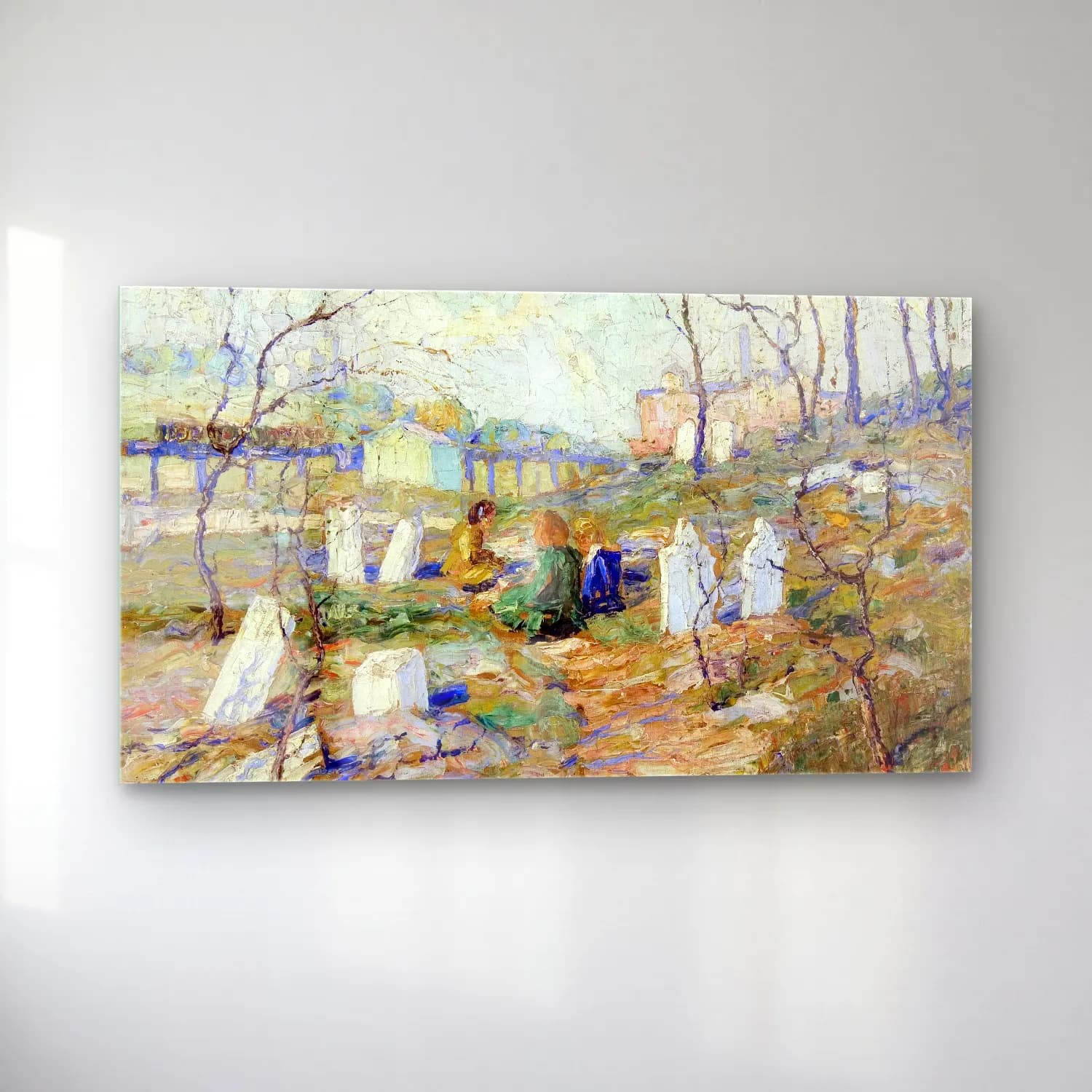 Ernest Lawson – Graveyard cam tablo — sol açıdan görünüm