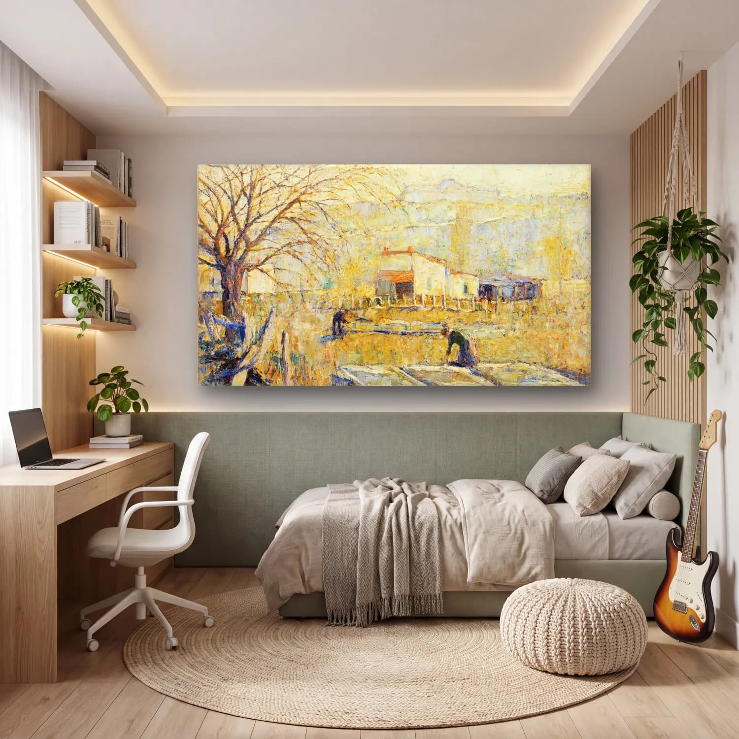 Ernest Lawson – Hot Beds cam tablo — genç odasında