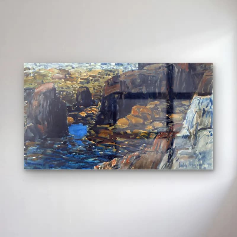 Frederick Childe Hassam – Appledore No cam tablo — Frederick Childe Hassam – Appledore No — empresyonist soyut manzara