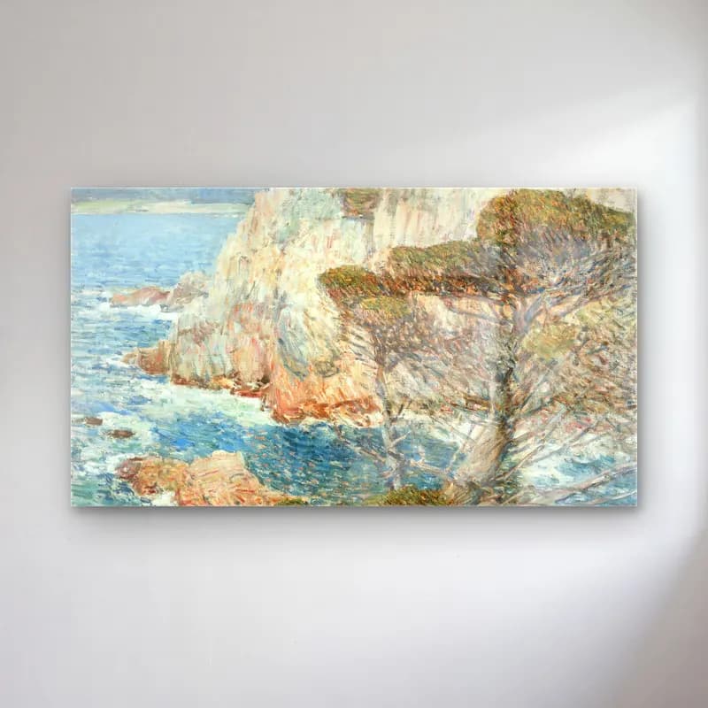 Frederick Childe Hassam – Point Lobos, Carmel cam tablo — Frederick Childe Hassam – Point Lobos, Carmel — empresyonist i̇talyan sahili