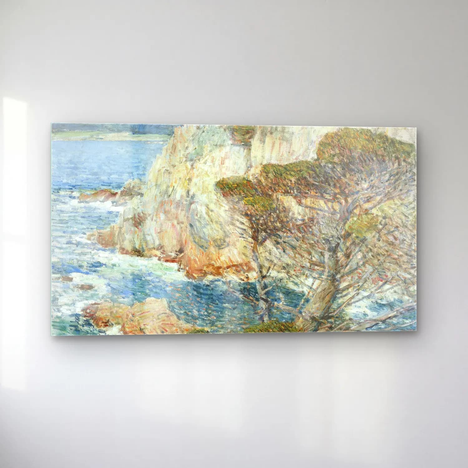 Frederick Childe Hassam – Point Lobos, Carmel cam tablo — sol açıdan görünüm