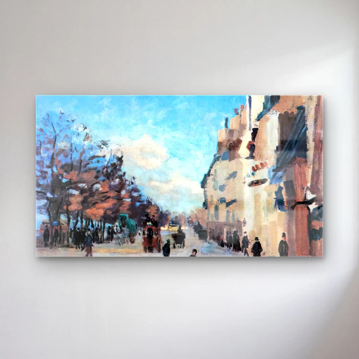 Armand Guillaumin – Quai de la Gare, Snow (Quai de Bercy) cam tablo — Armand Guillaumin – Quai de la Gare, Snow (Quai de Bercy) — empresyonist kafeli avrupa sokağı