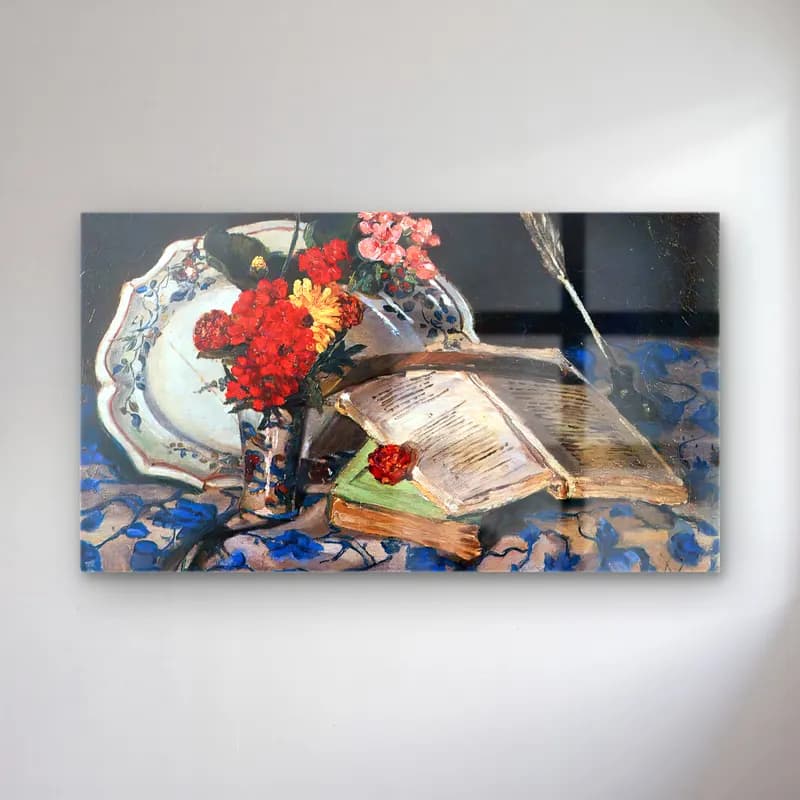 Armand Guillaumin – Still-Life cam tablo — Armand Guillaumin – Still-Life — empresyonist vazoda çiçek buketi
