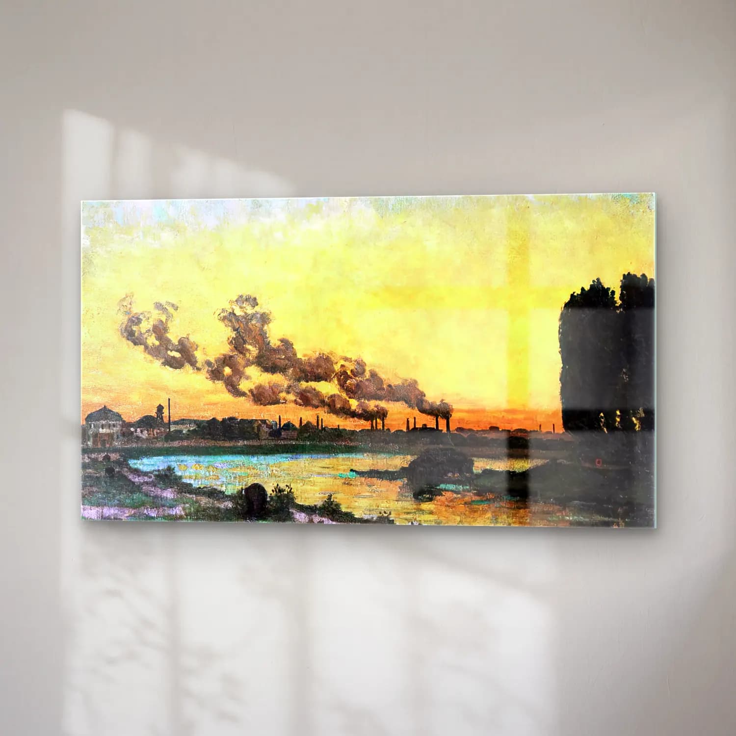 Armand Guillaumin – Sunset at Ivry cam tablo — sağ açıdan görünüm