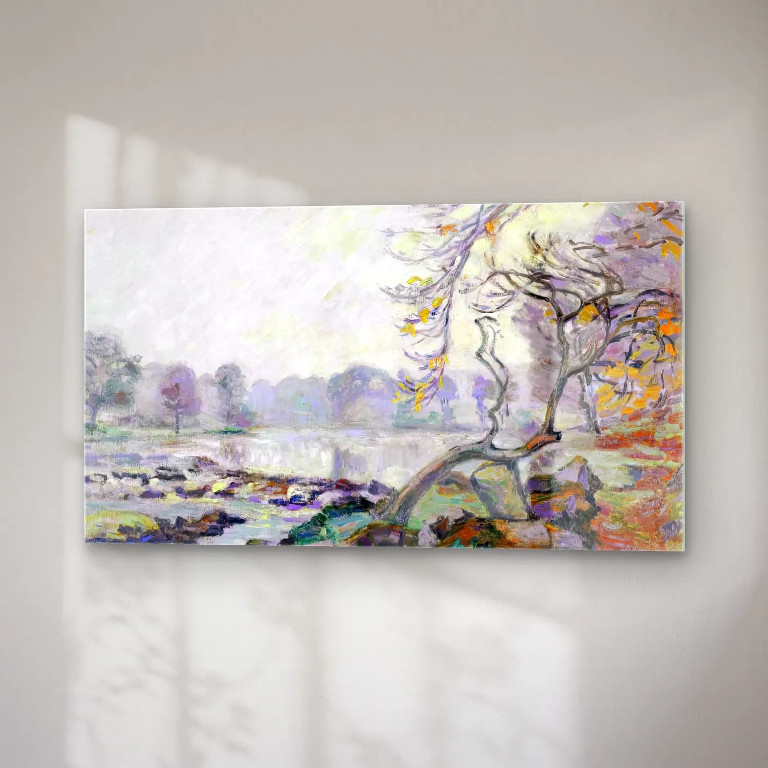 Armand Guillaumin – The Barrage of Genetin, Crozant cam tablo — sağ açıdan görünüm