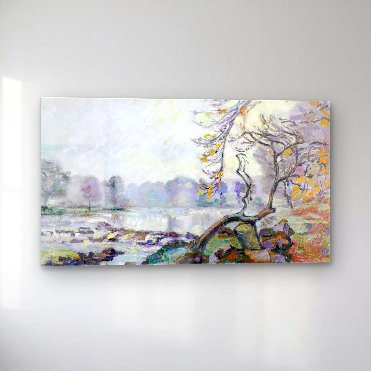 Armand Guillaumin – The Barrage of Genetin, Crozant cam tablo — sol açıdan görünüm