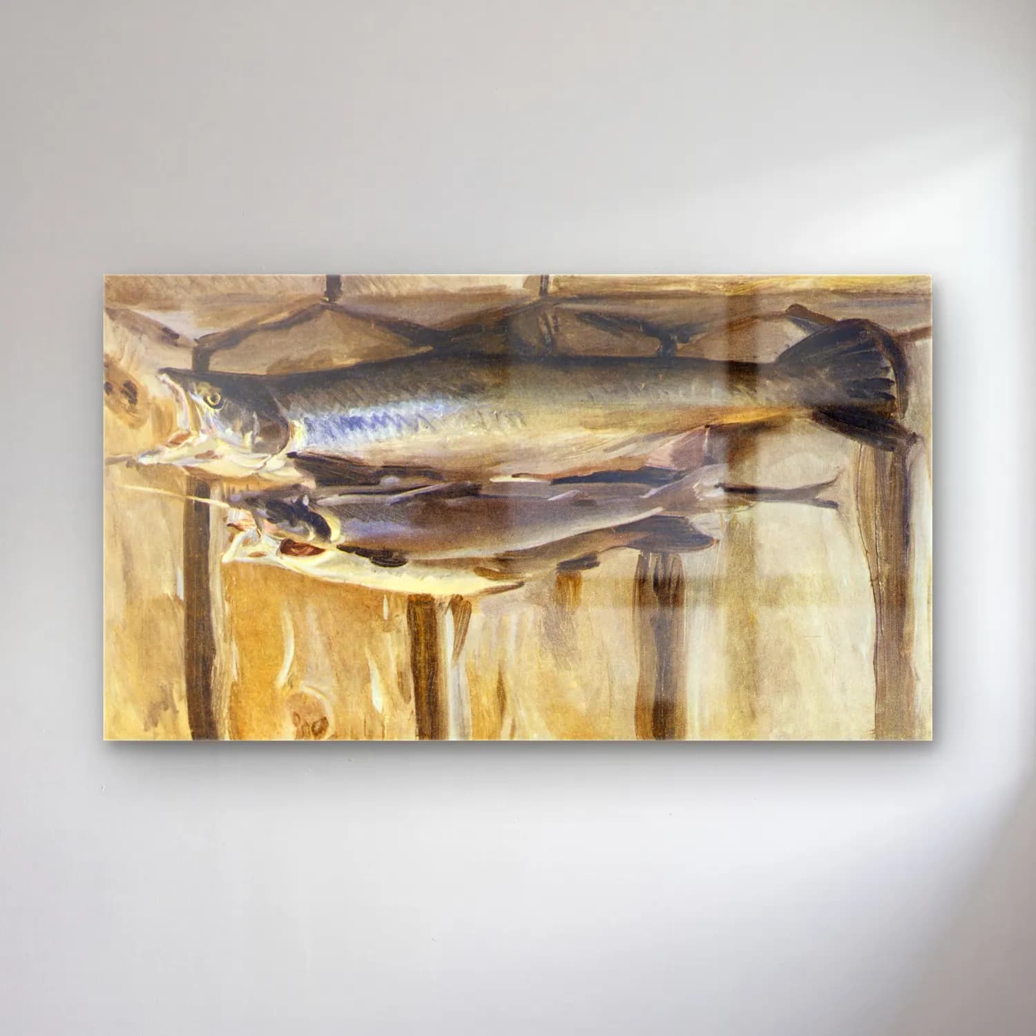 John Singer Sargent – Angling in British Art Through Five Centuries cam tablo — John Singer Sargent – Angling in British Art Through Five Centuries — yağlı boya balık