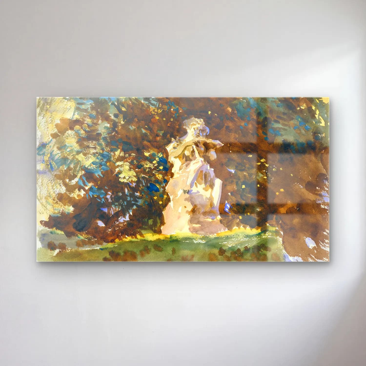 John Singer Sargent – Boboli-Garten cam tablo — John Singer Sargent – Boboli-Garten — suluboya figür çalışması