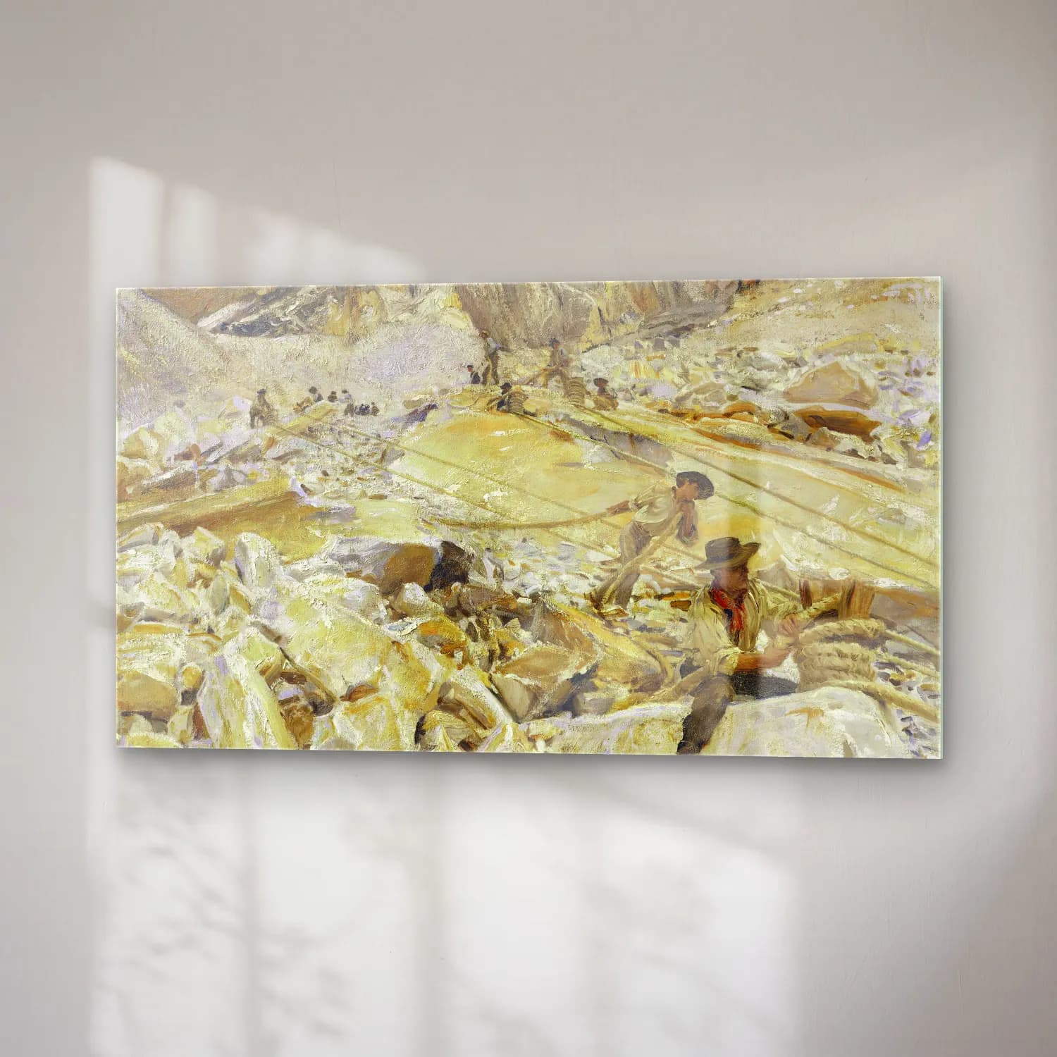 John Singer Sargent – Bringing Down Marble from the Quarries to Carrara cam tablo — sağ açıdan görünüm