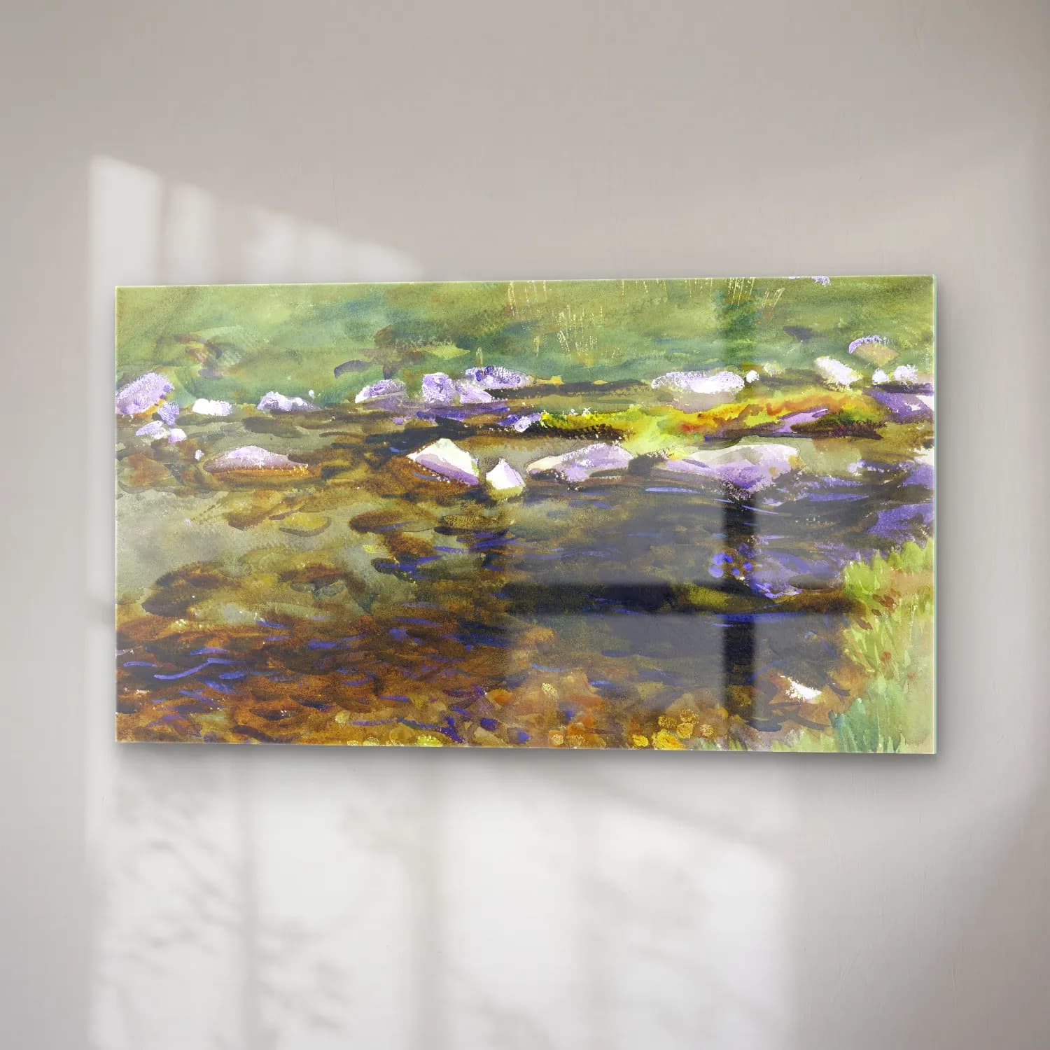 John Singer Sargent – Brook and Meadow cam tablo — sağ açıdan görünüm