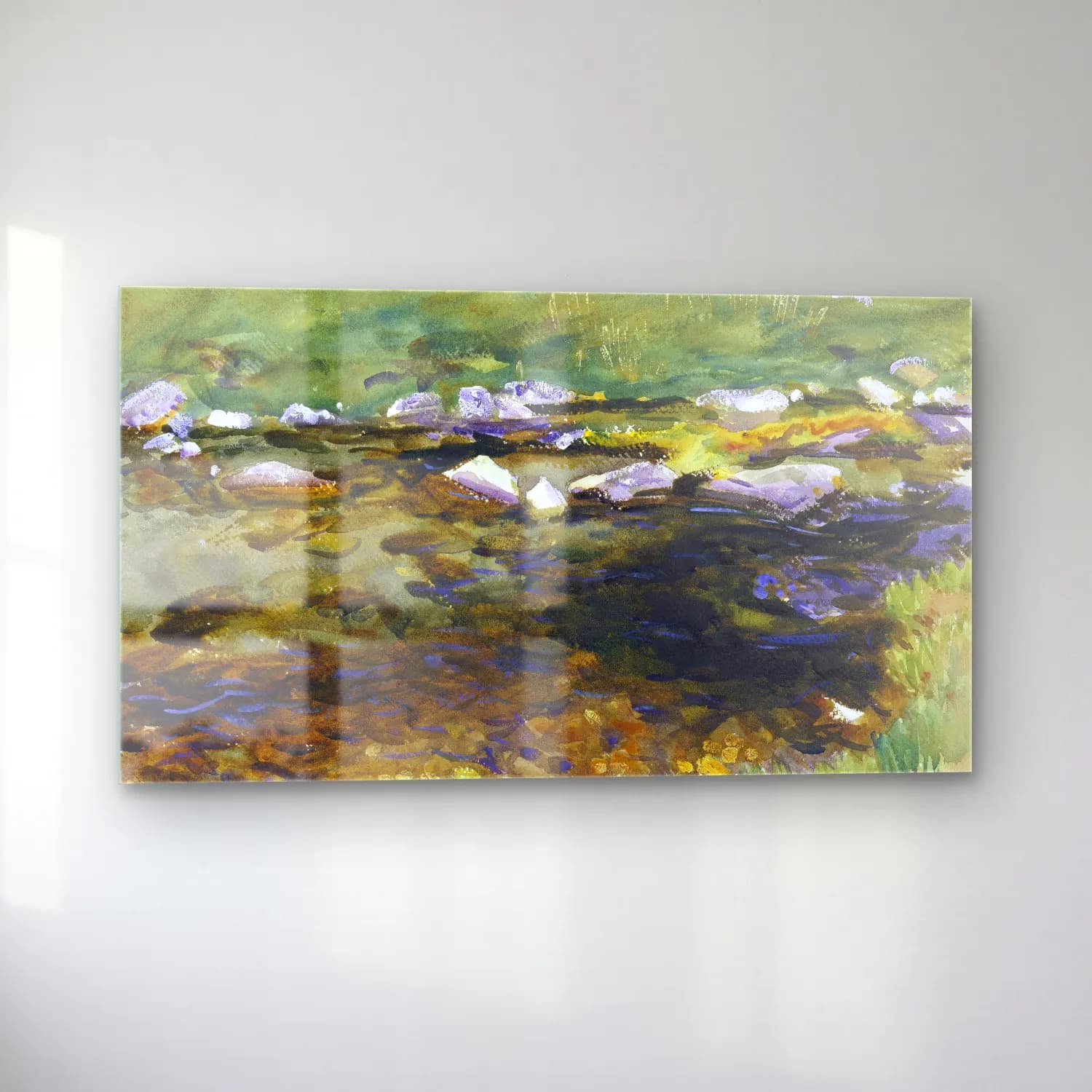 John Singer Sargent – Brook and Meadow cam tablo — sol açıdan görünüm