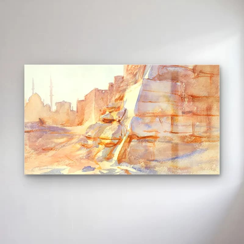 John Singer Sargent – Cairo cam tablo — John Singer Sargent – Cairo — suluboya antik kalıntılar