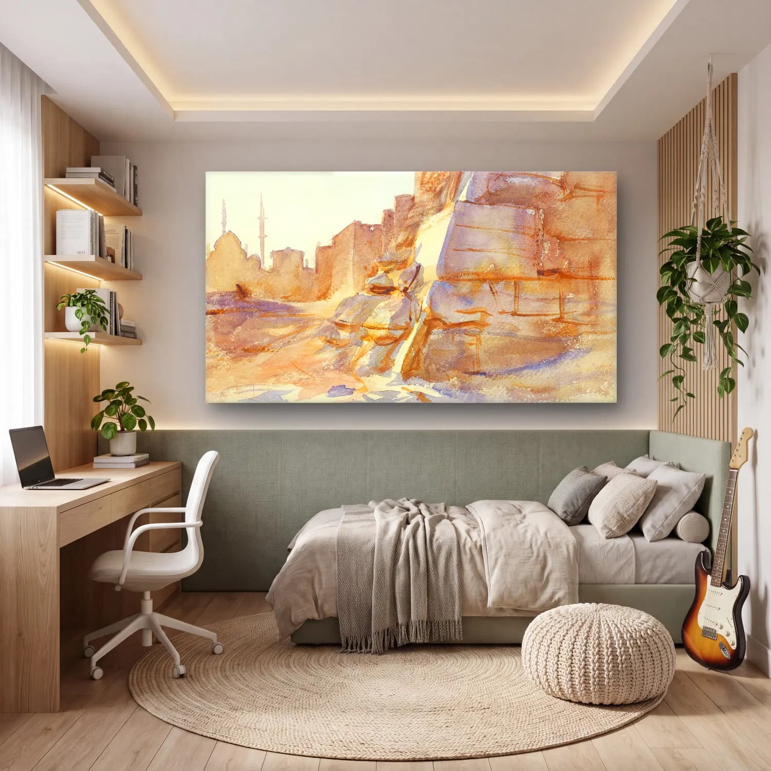 John Singer Sargent – Cairo cam tablo — genç odasında