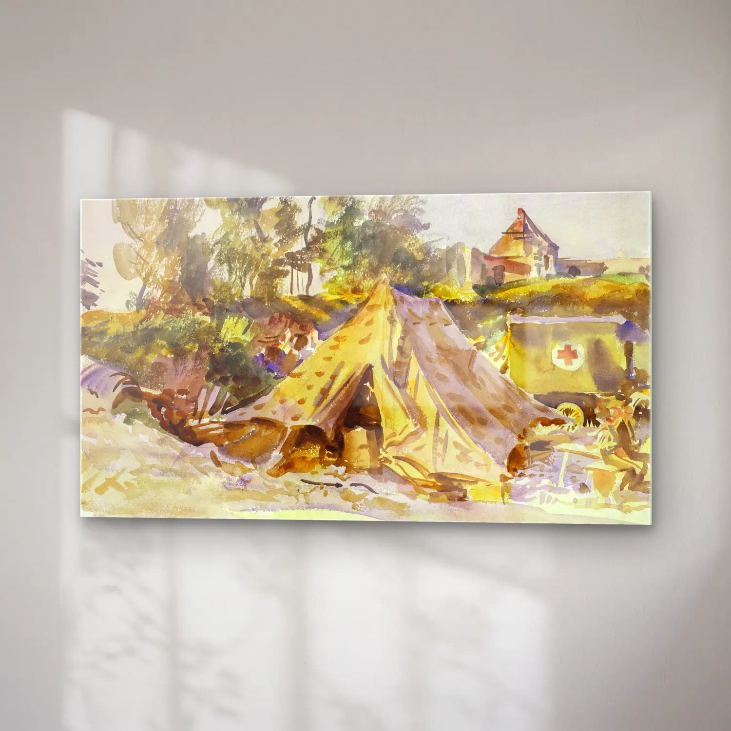 John Singer Sargent – Camp with Ambulance cam tablo — sağ açıdan görünüm